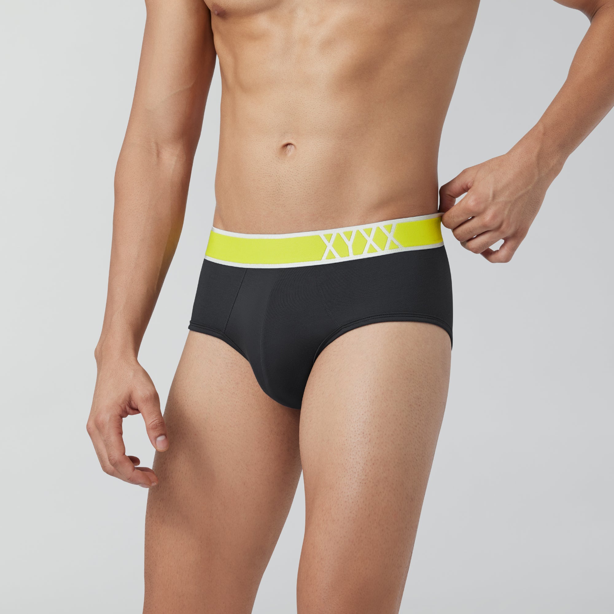 Volt Modal Pop Briefs For Men Storm Grey -  XYXX Crew