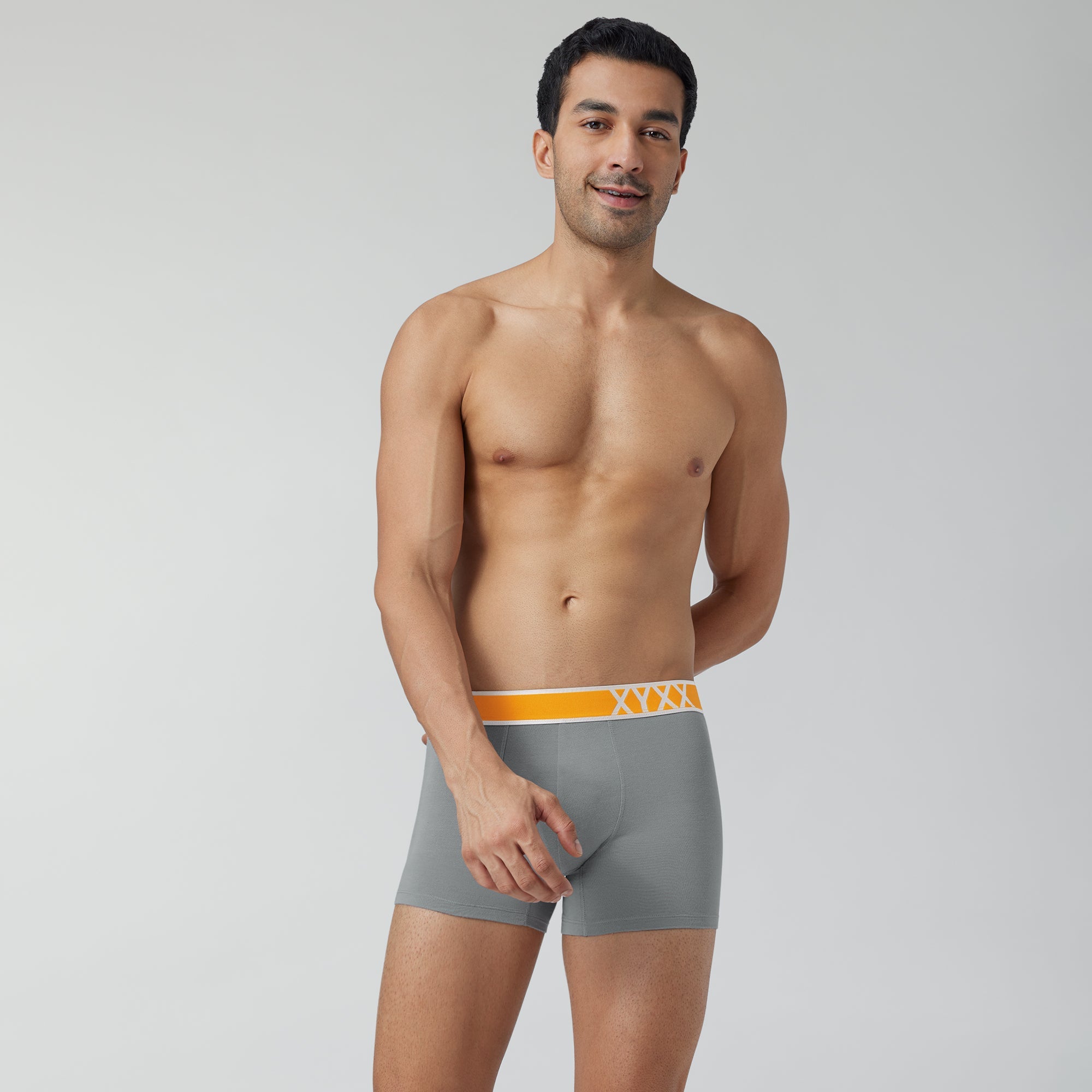 Volt Modal Pop Trunks For Men Ash Grey -  XYXX Crew