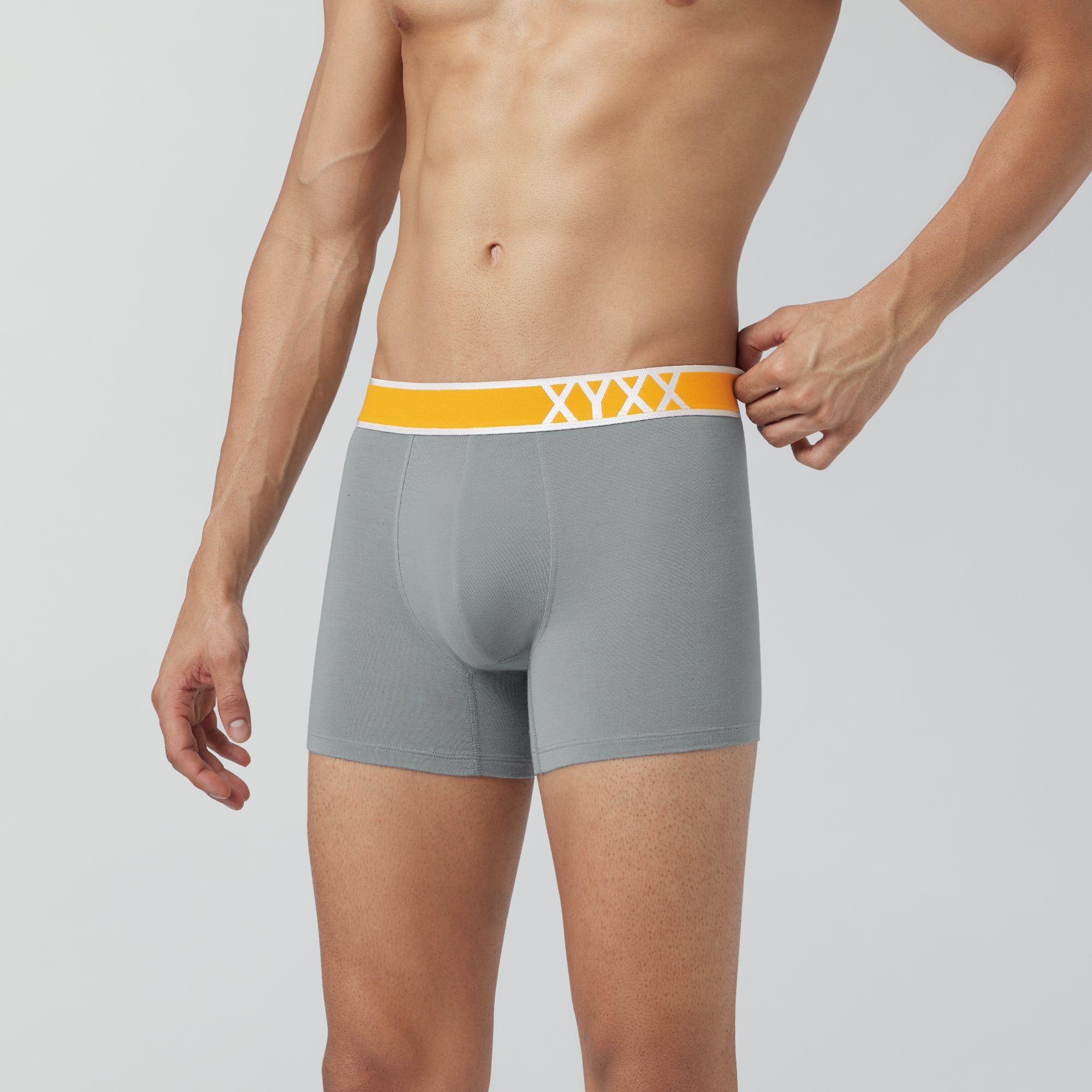 Volt Modal Pop Trunks For Men Ash Grey -  XYXX Crew