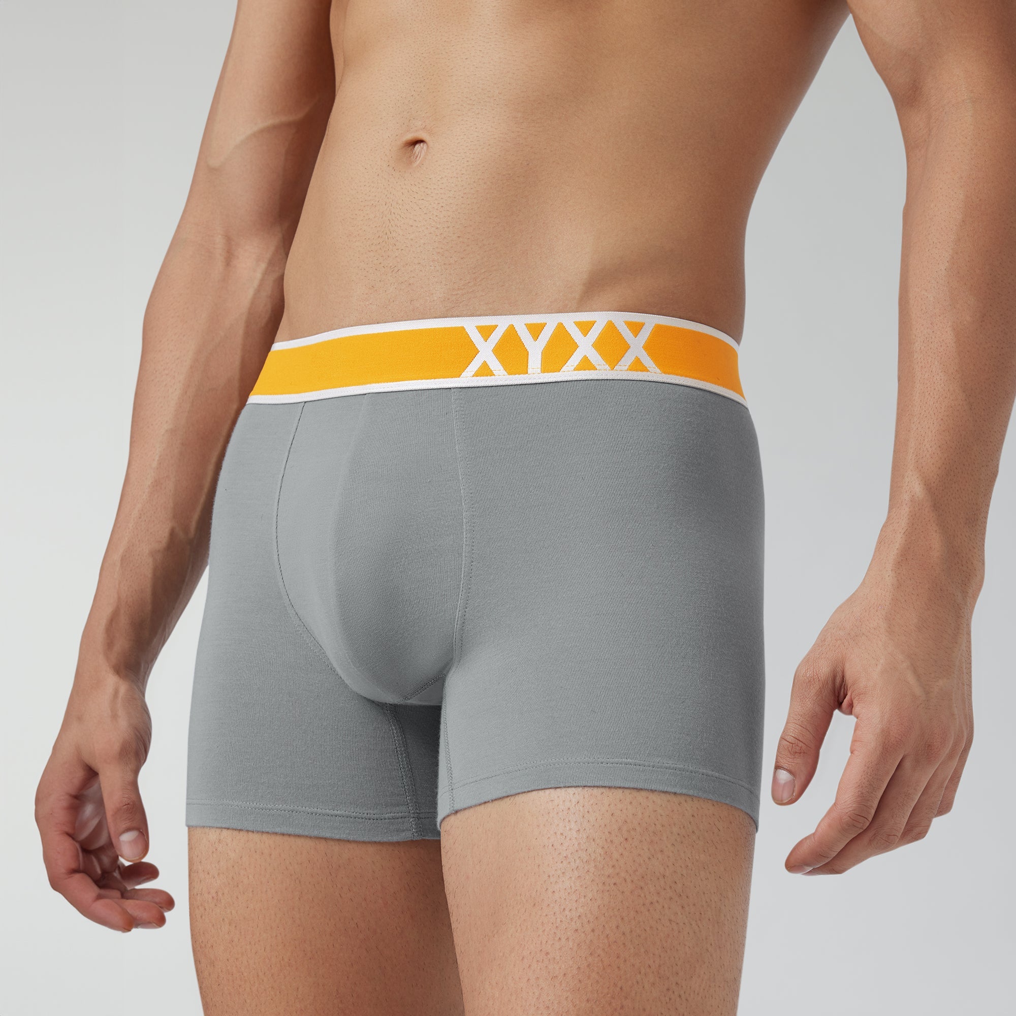 Volt Modal Pop Trunks For Men Ash Grey -  XYXX Crew