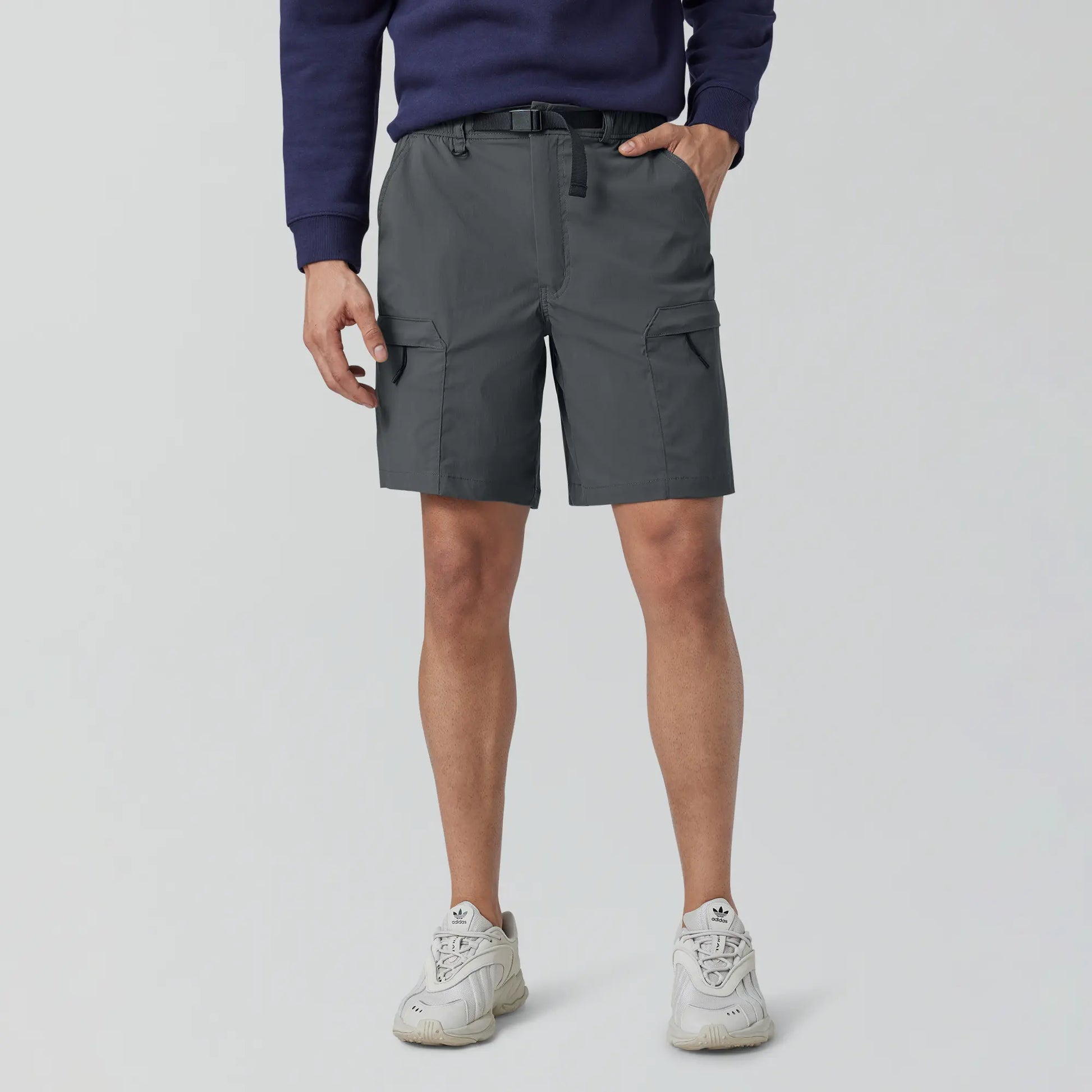 Cross_Sell Moveo Cargo Shorts Anchor Grey - XYXX Crew