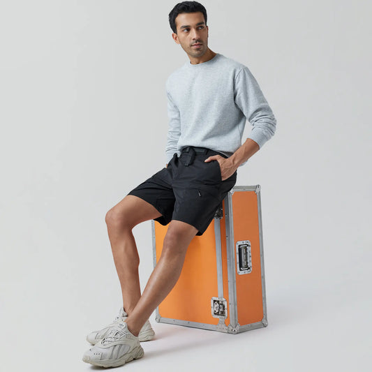 Moveo Cargo Shorts Pitch Black - XYXX Crew