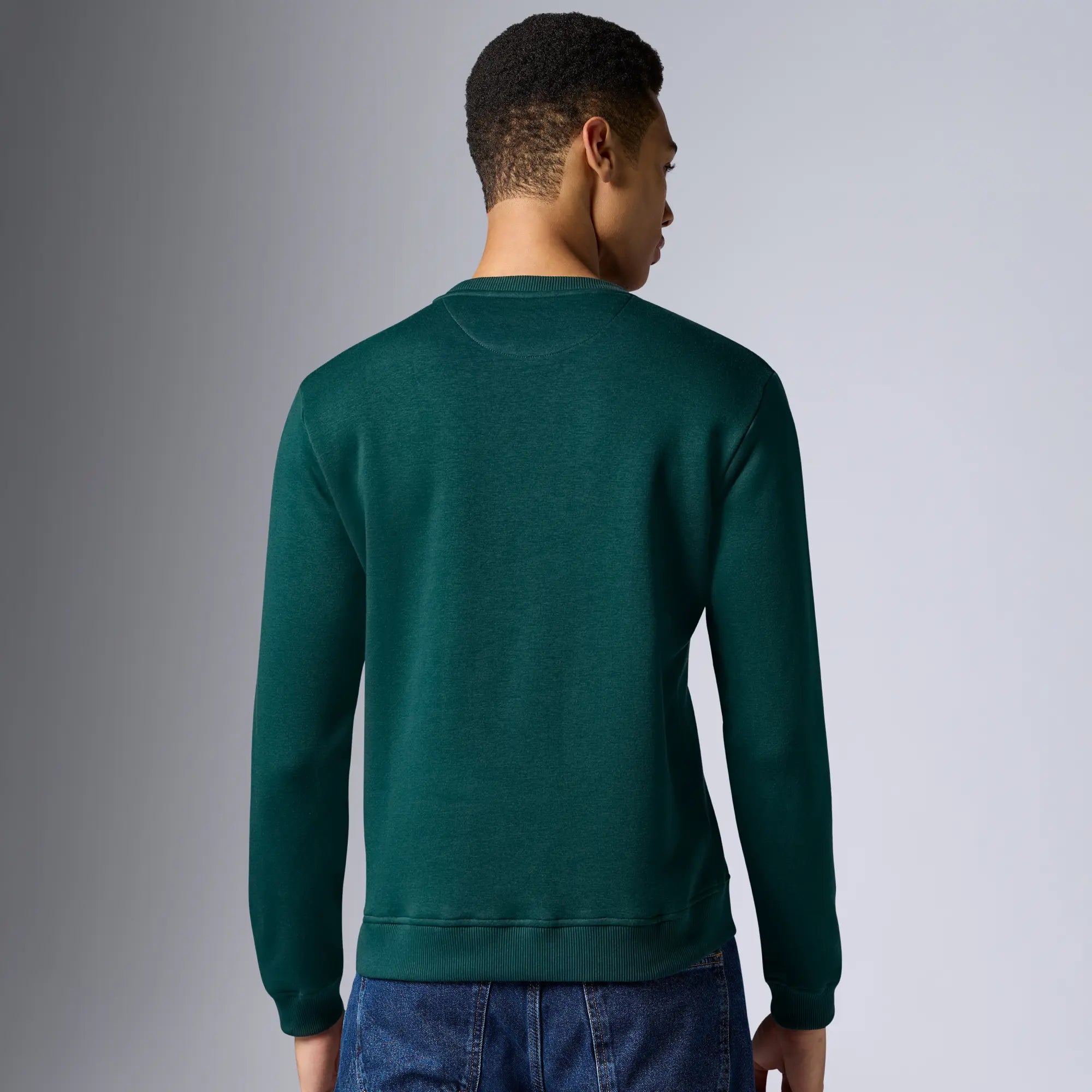 Neo French Terry Cotton-Blend Sweatshirt Forest Green