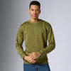 Neo French Terry Cotton-Blend Sweatshirt Olive Green