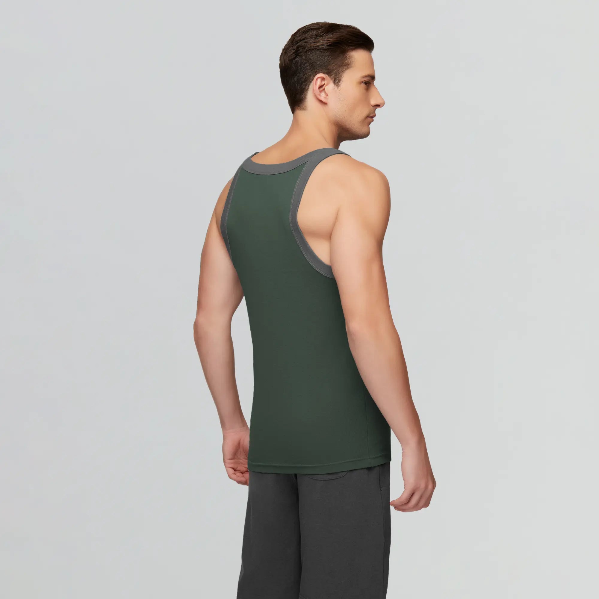 Pace Square Neck Vest Olive Green