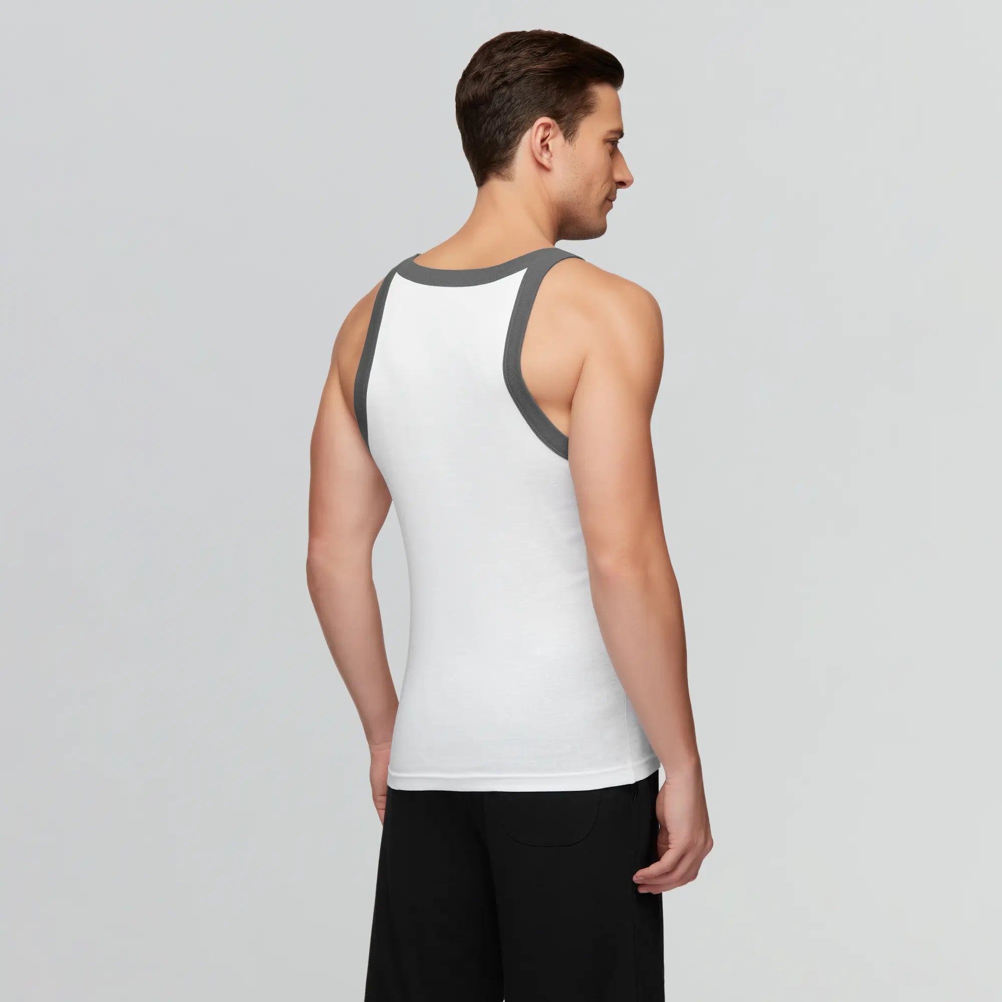 Pace Square Neck Vest Polar White