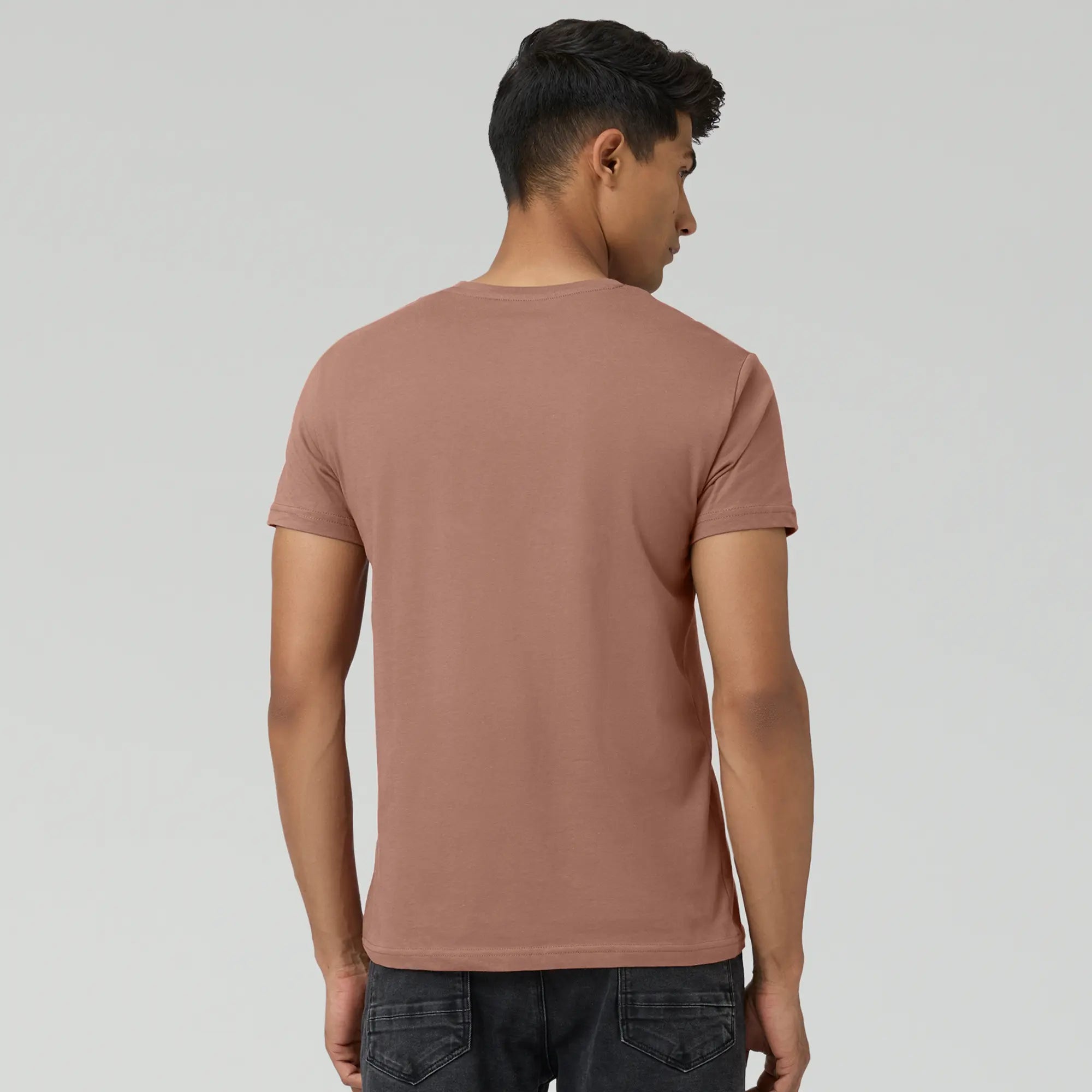 Pace Combed Cotton T-shirts For Men Brown Latte - XYXX Crew