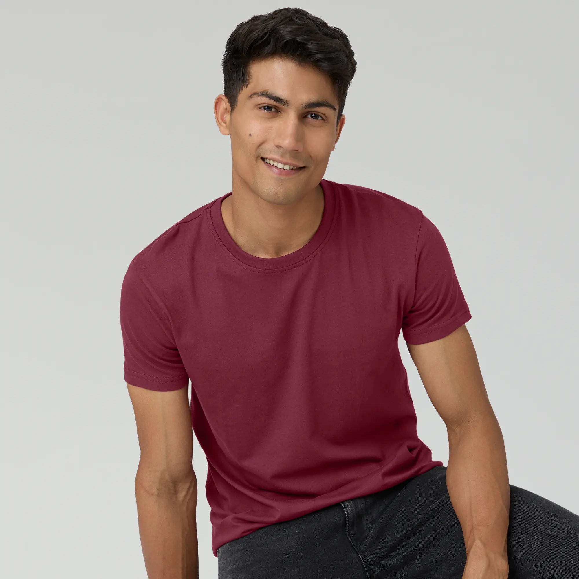 Pace Combed Cotton T-shirts Merlot Maroon – XYXX Apparels