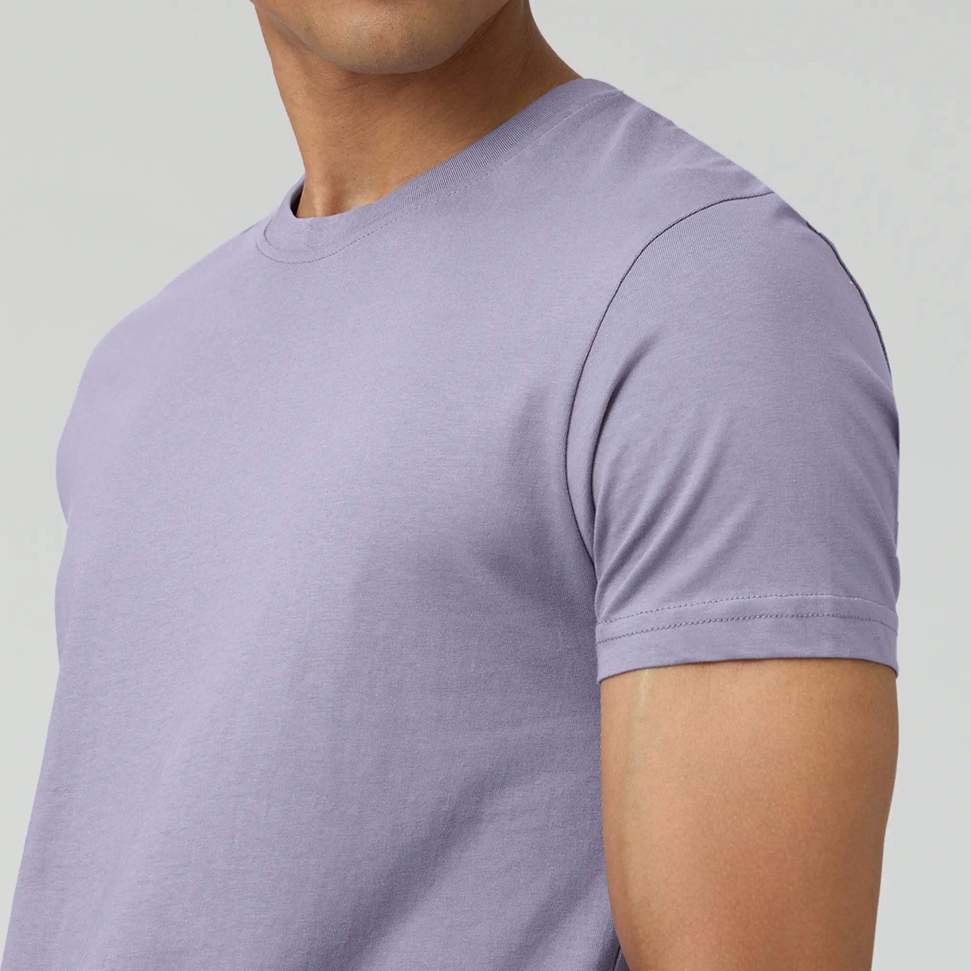 Pace Combed Cotton T-shirts For Men Misty Lilac - XYXX Crew