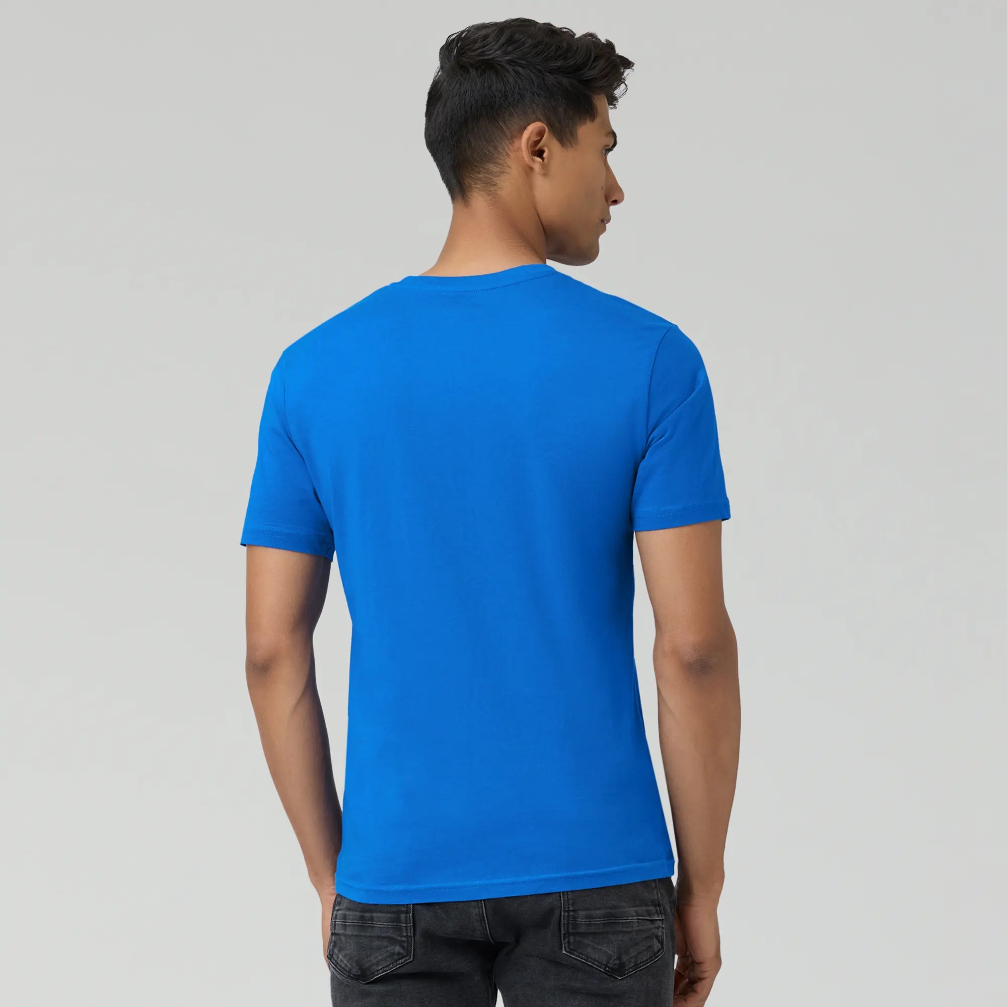 Pace Combed Cotton T-shirts For Men Olympic Blue - XYXX Crew