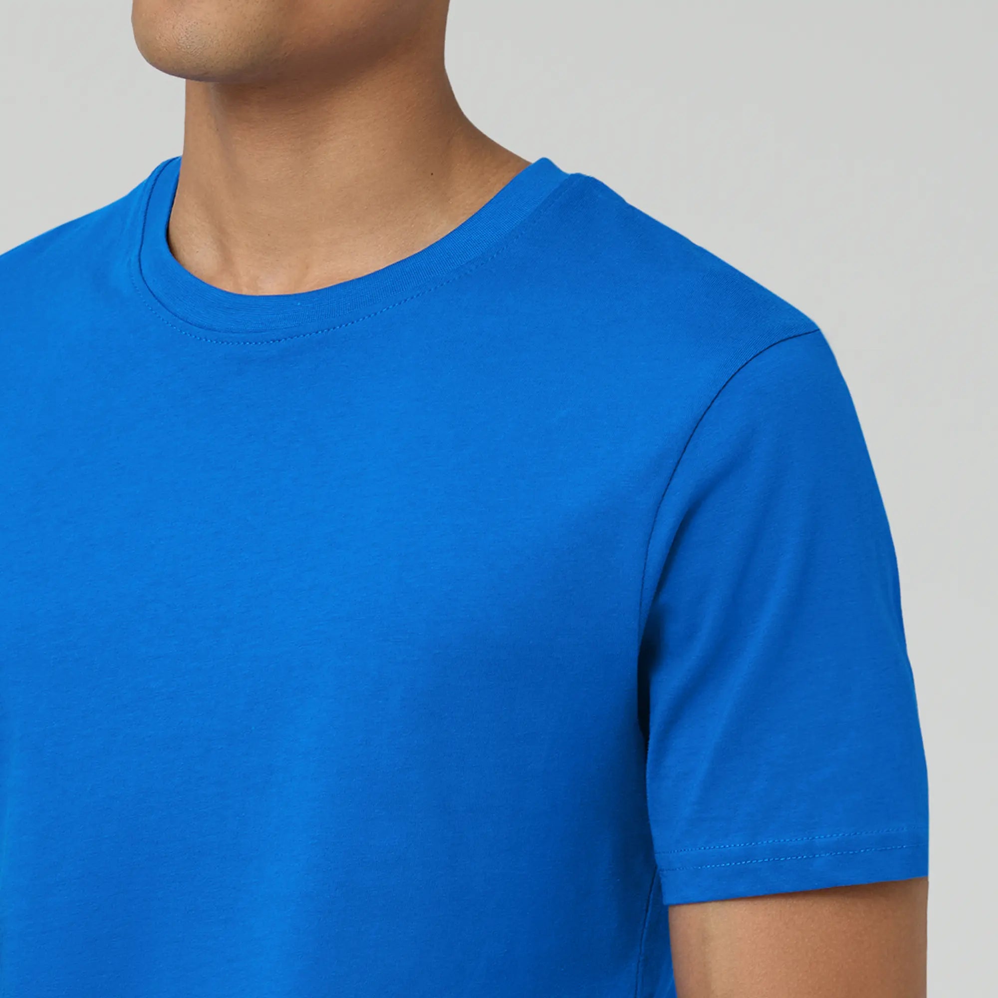 Pace Combed Cotton T-shirts For Men Olympic Blue - XYXX Crew