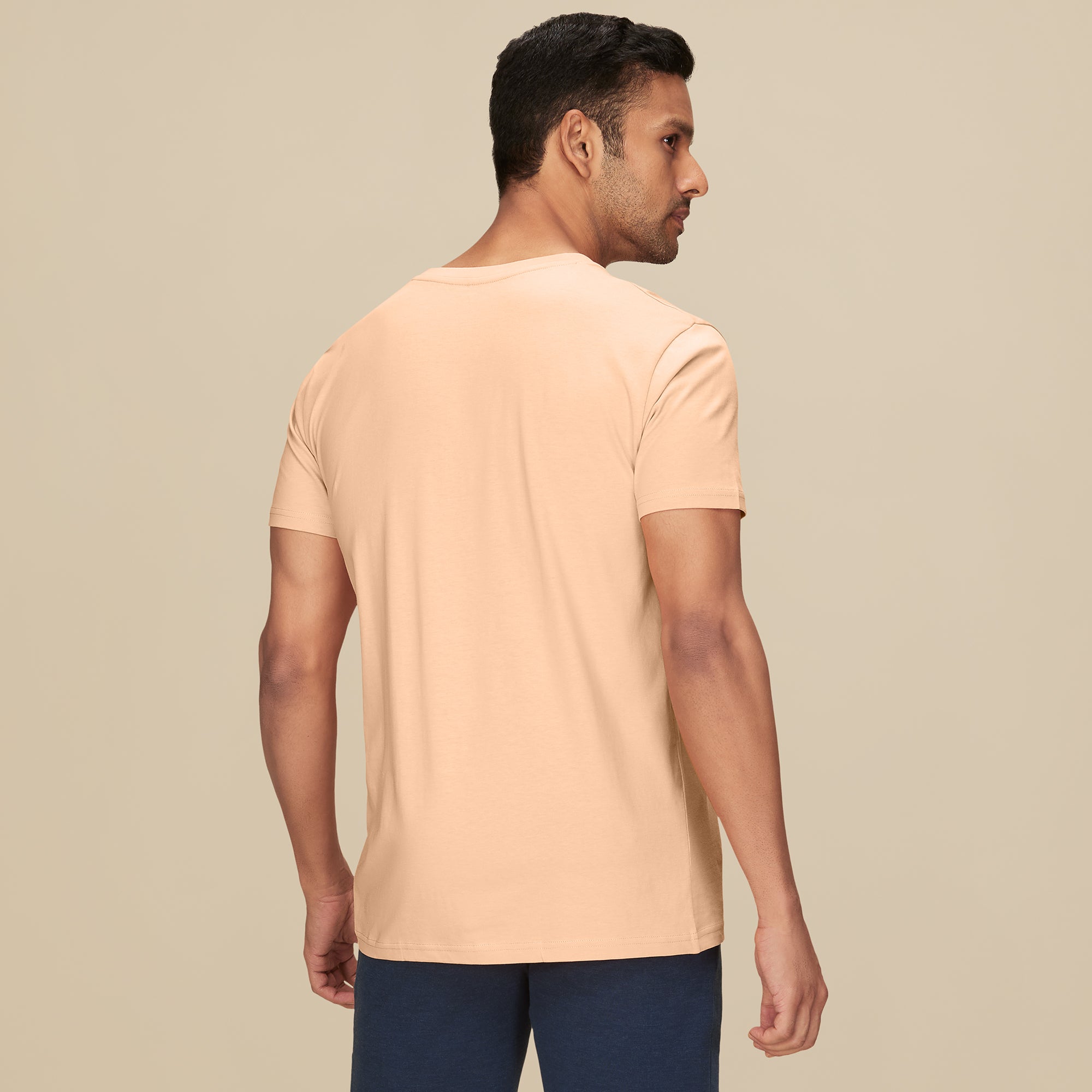 Pace Combed Cotton T-shirt for men Peach Blush - XYXX Mens Apparels