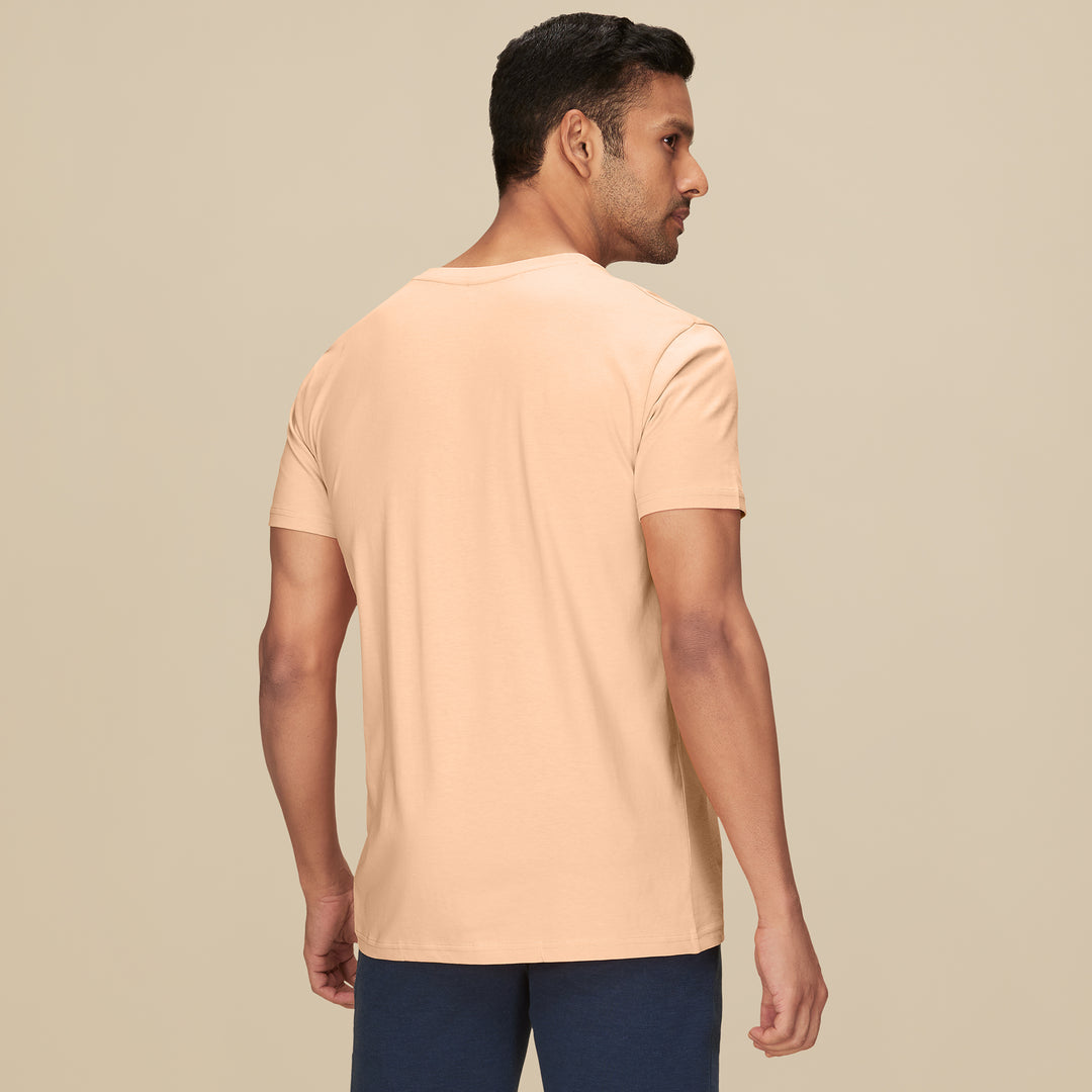 Pace Combed Cotton T-shirts Peach Blush – XYXX Apparels