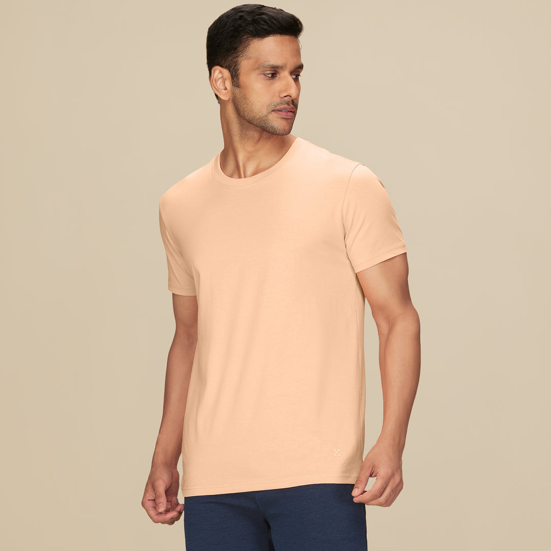 Pace Combed Cotton T-shirts Peach Blush – XYXX Apparels