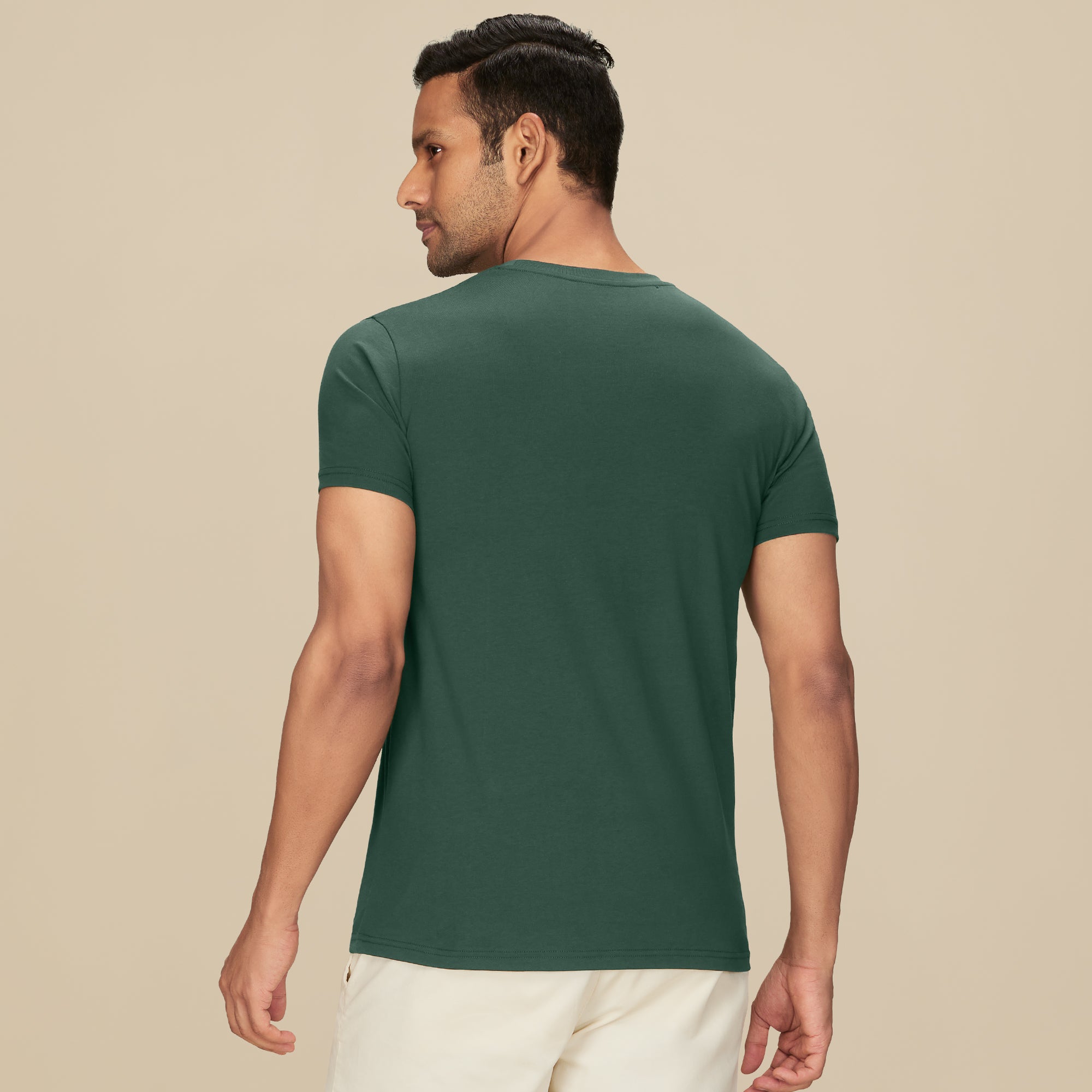 Pace Combed Cotton T-shirt for men Pine Green - XYXX Mens Apparels