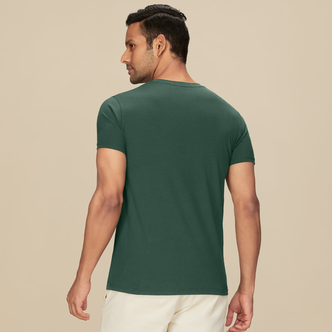 Pace Combed Cotton T-shirts Pine Green – XYXX Apparels