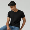 Pace Combed Cotton T-shirts For Men Pitch Black - XYXX Crew