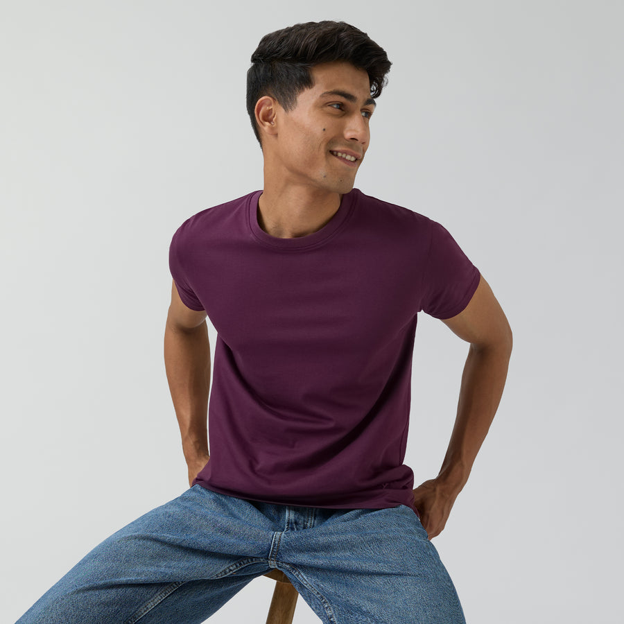 Pace Combed Cotton T-shirts Pitch Black – XYXX Apparels