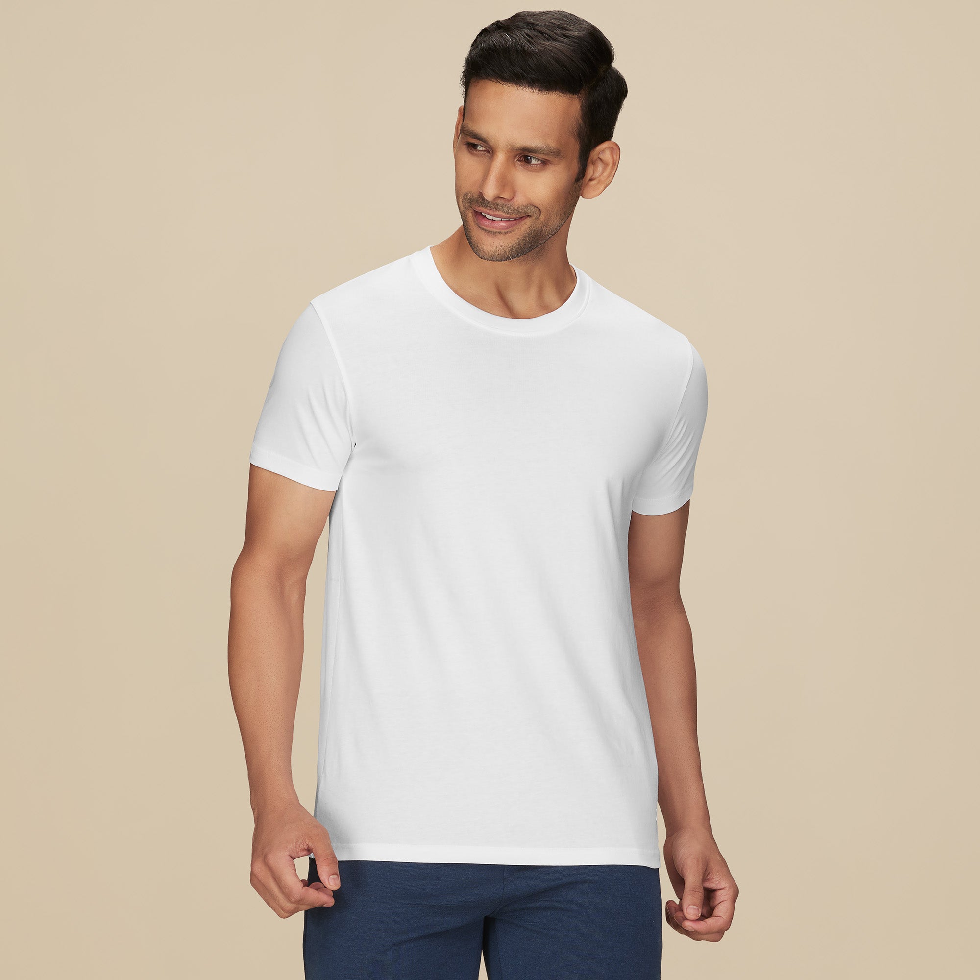 Pace Combed Cotton T-shirt for men Polar White - XYXX Mens Apparels