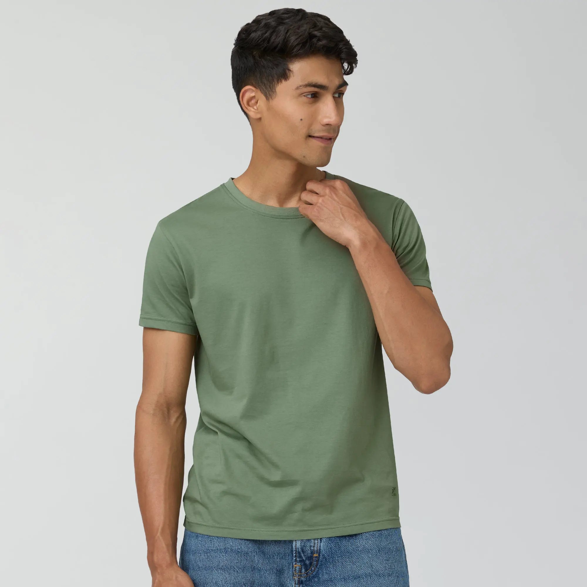 Pace Combed Cotton T-shirts Sage Green – XYXX Apparels