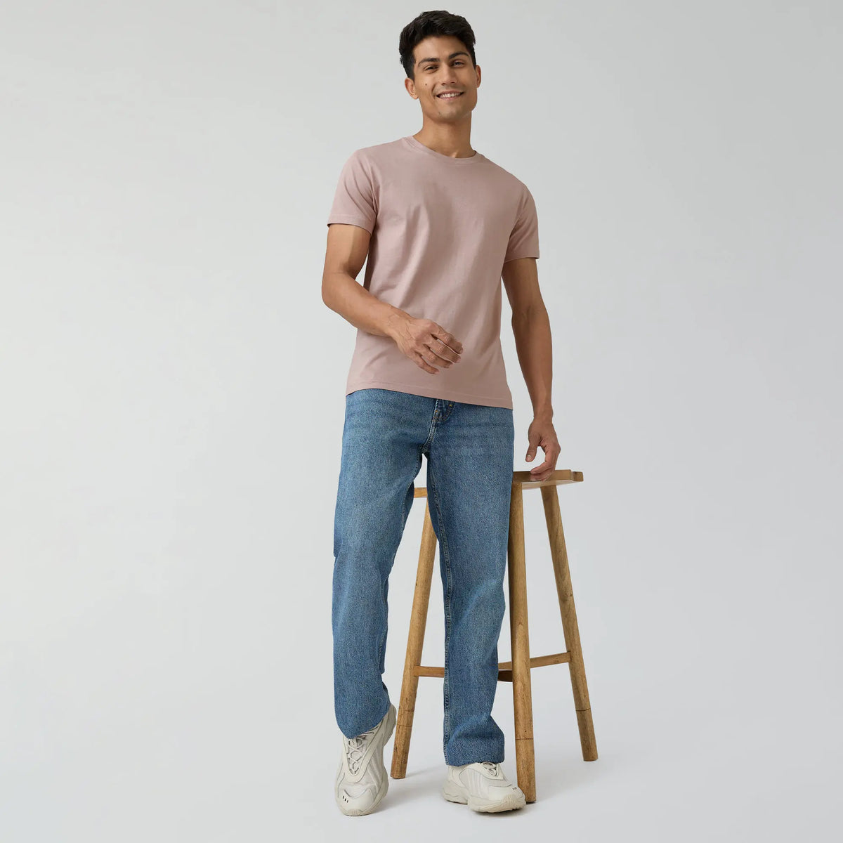 Pace Combed Cotton T-shirts Tea White - XYXX Crew