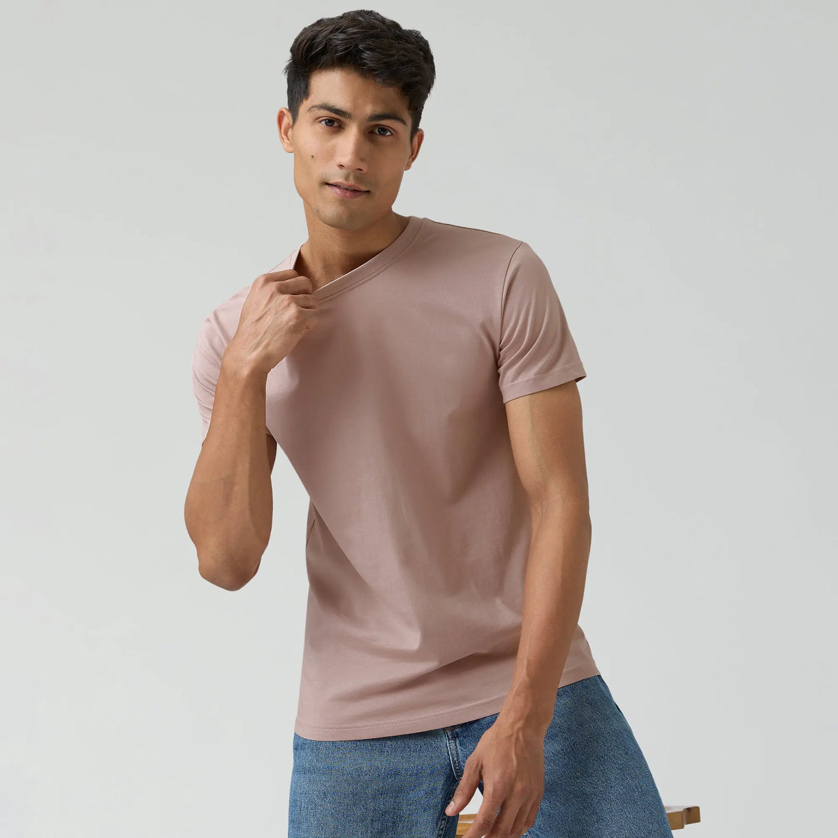 Pace Combed Cotton T-shirts Tea White - XYXX Crew