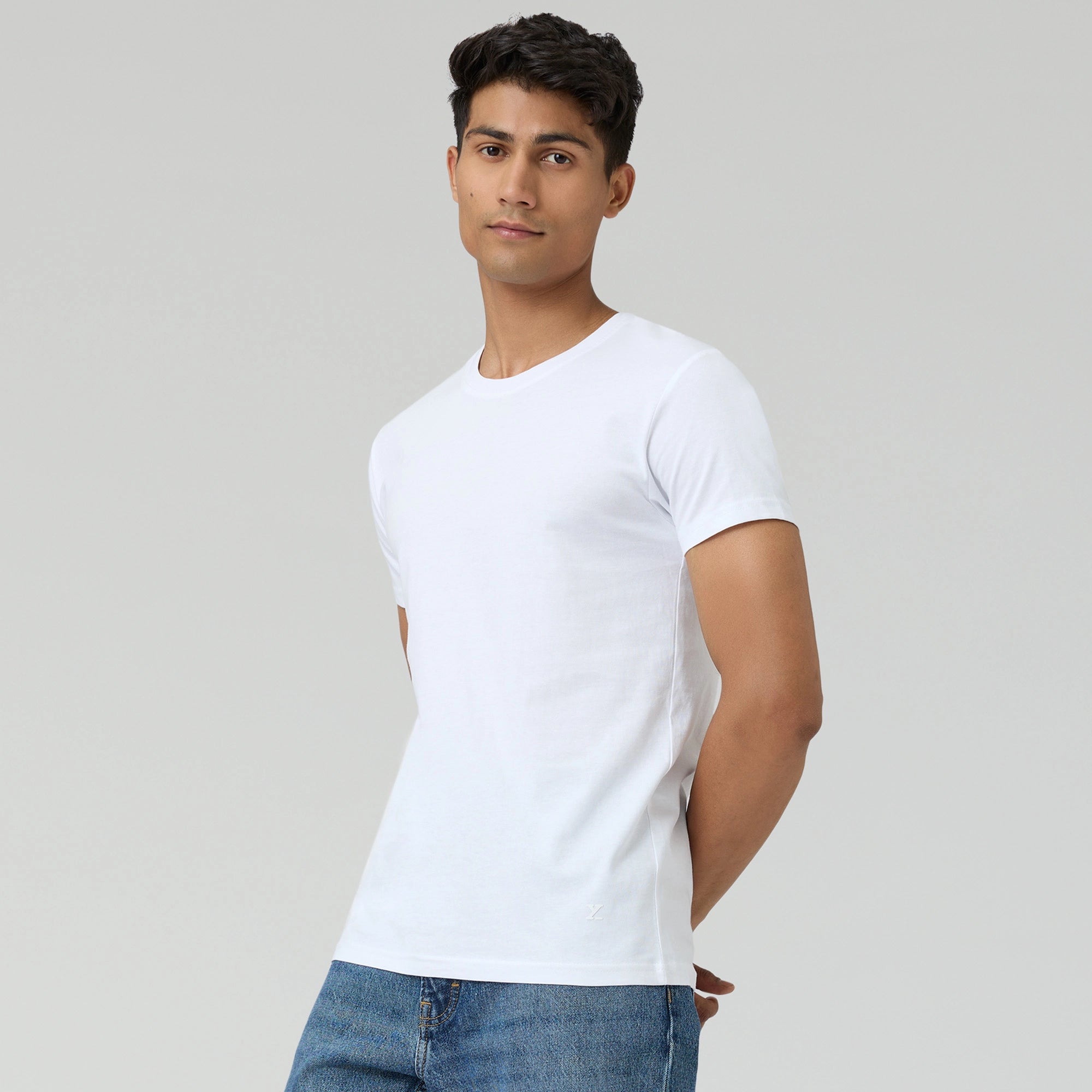 Pace Combed Cotton T-shirts For Men Polar White - XYXX Crew