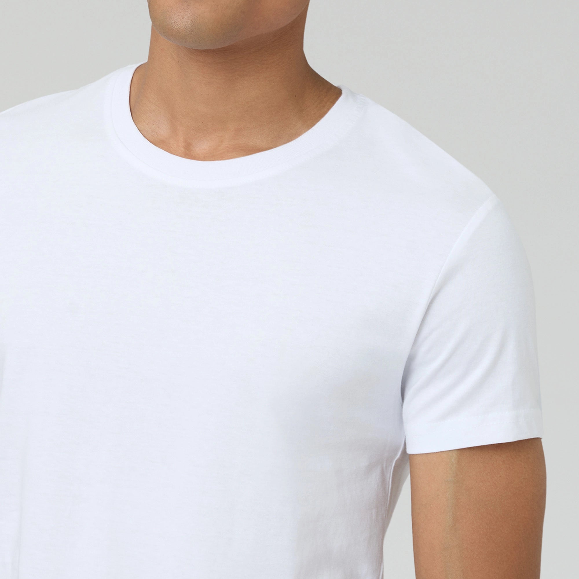 Pace Combed Cotton T-shirts For Men Polar White - XYXX Crew