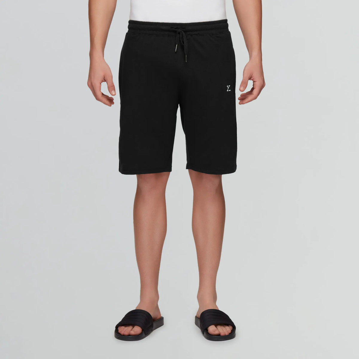 Pace Cotton Rich Shorts Pitch Black - XYXX Crew
