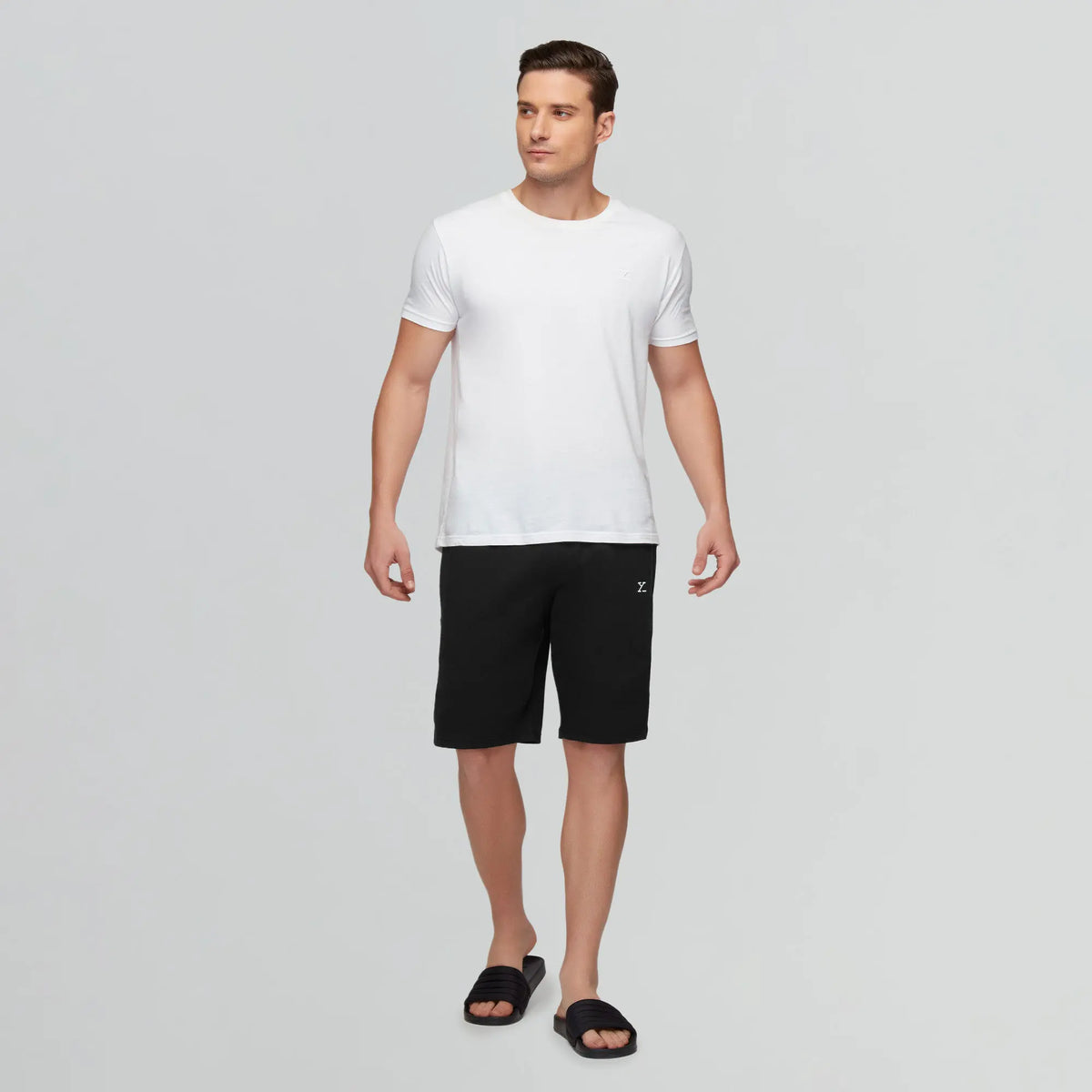 Pace Cotton Rich Shorts Pitch Black - XYXX Crew