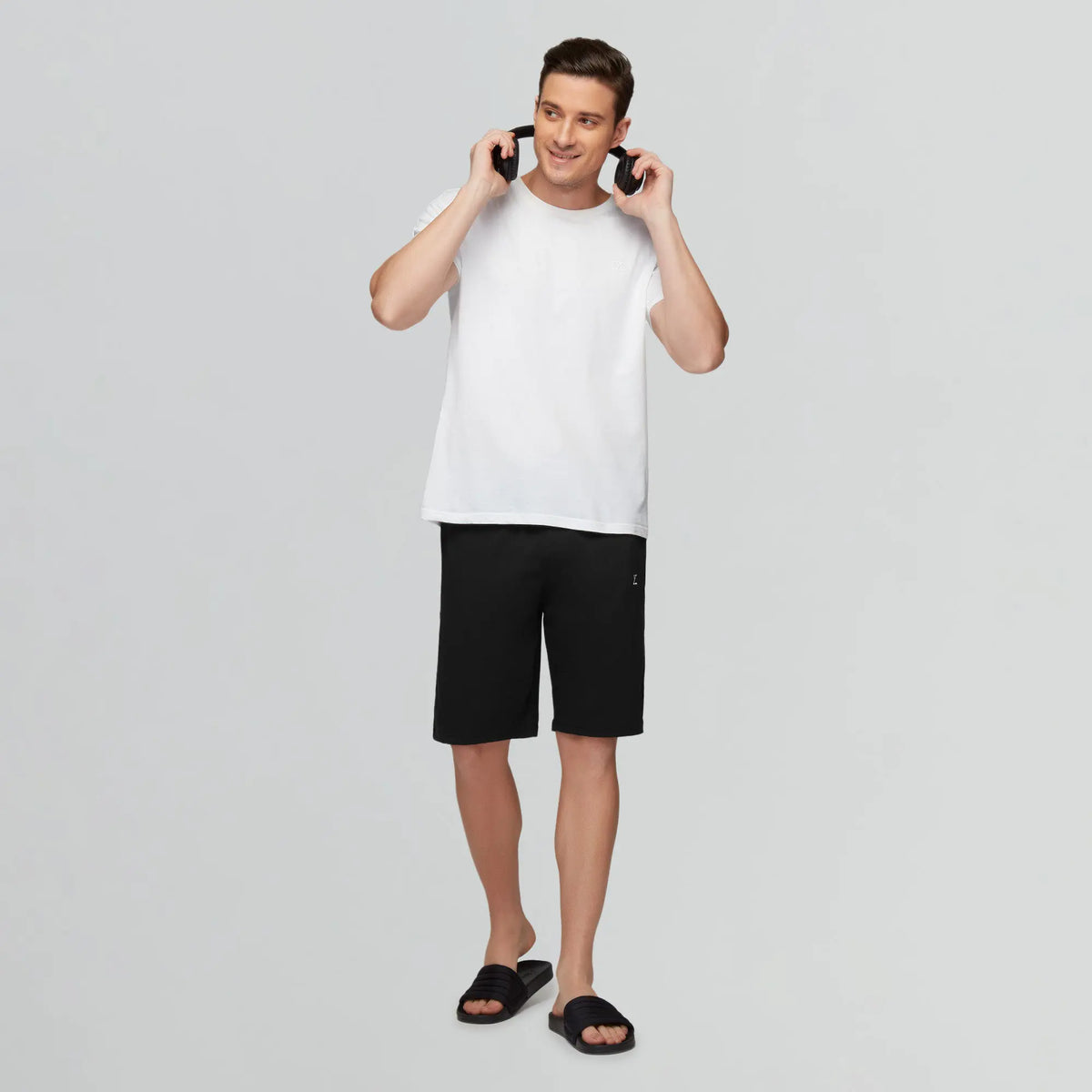 Pace Cotton Rich Shorts Pitch Black - XYXX Crew