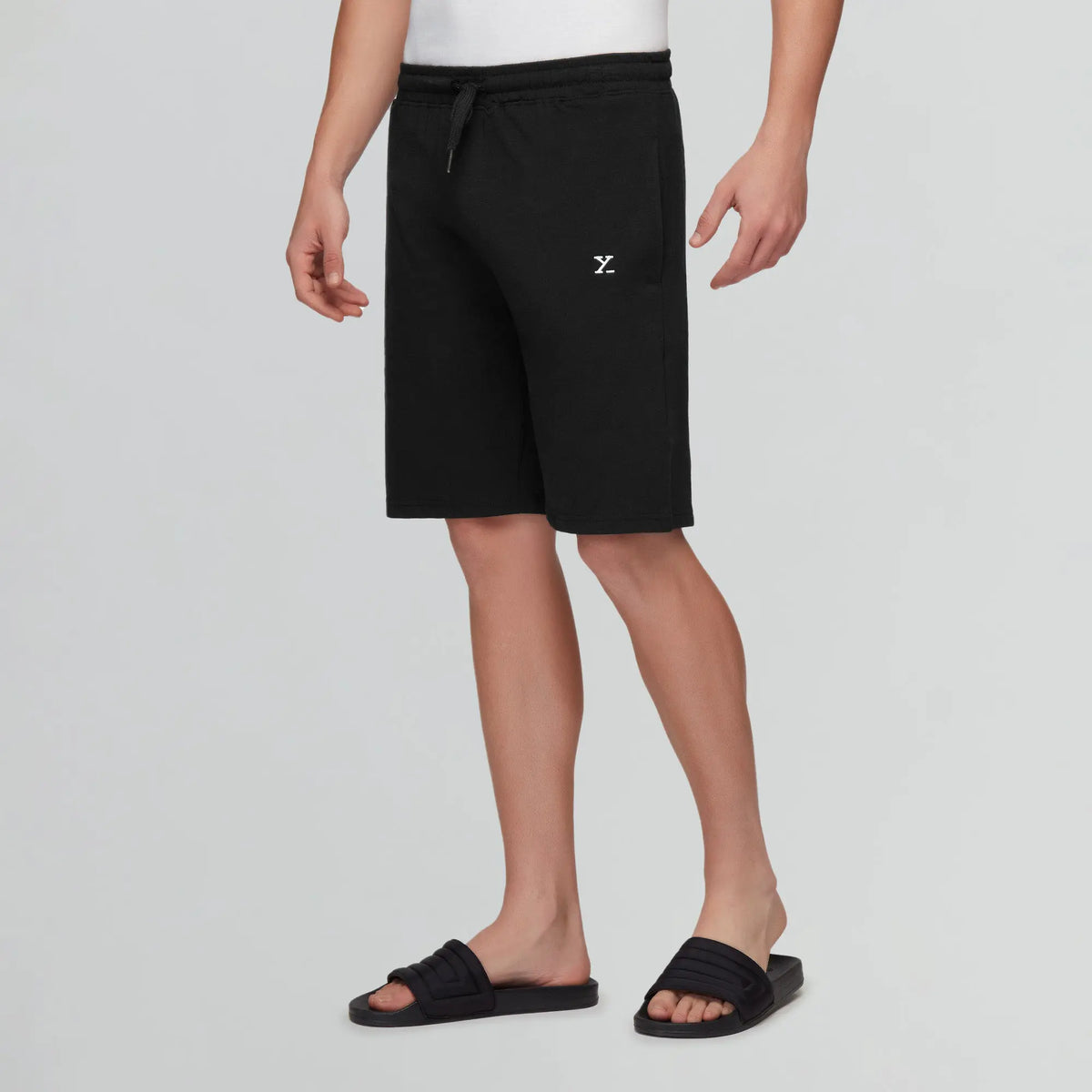 Pace Cotton Rich Shorts Pitch Black - XYXX Crew