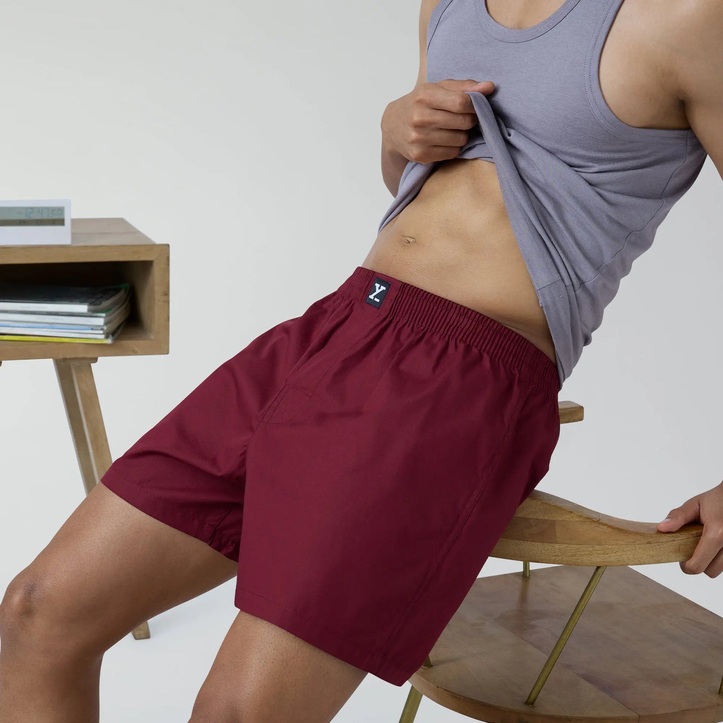 Pace Cotton Boxer Bold Burgundy - XYXX Crew