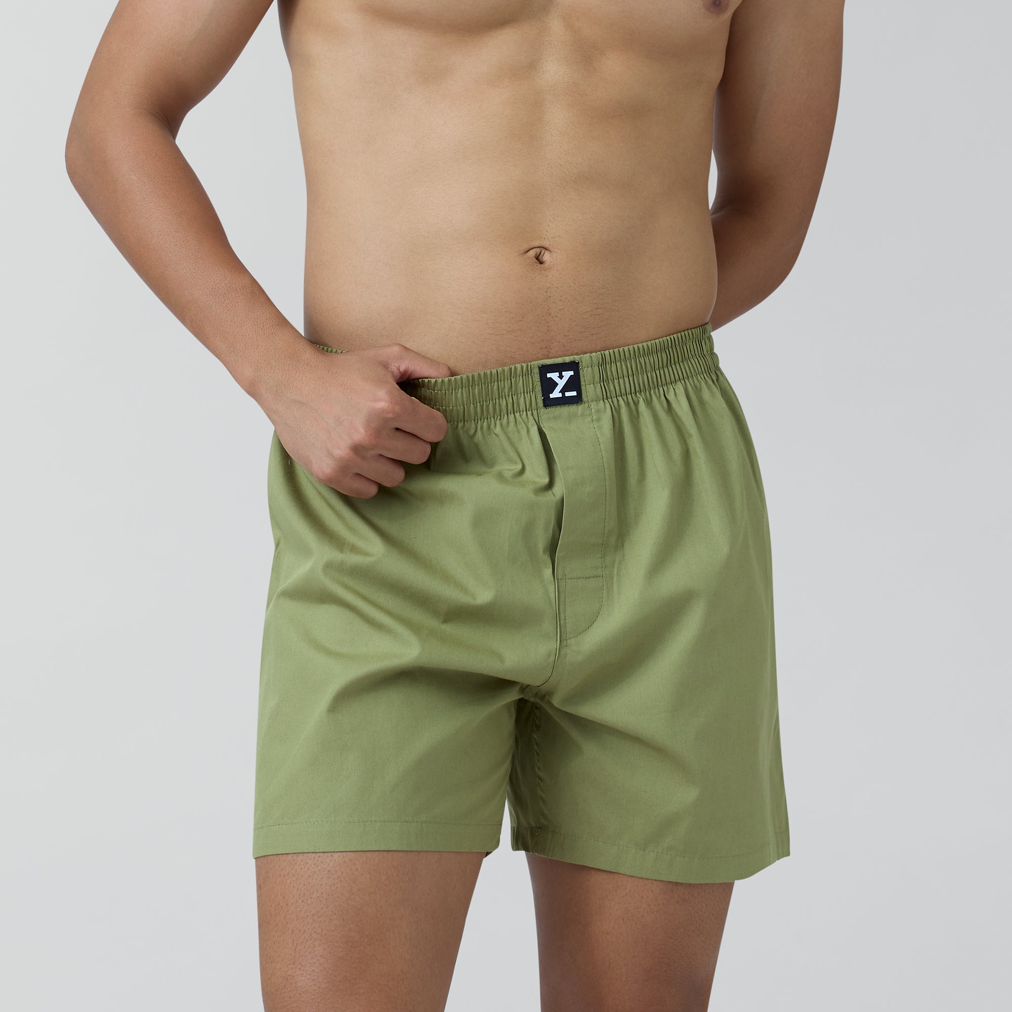 Pace Super Combed Cotton Boxer Olive Green