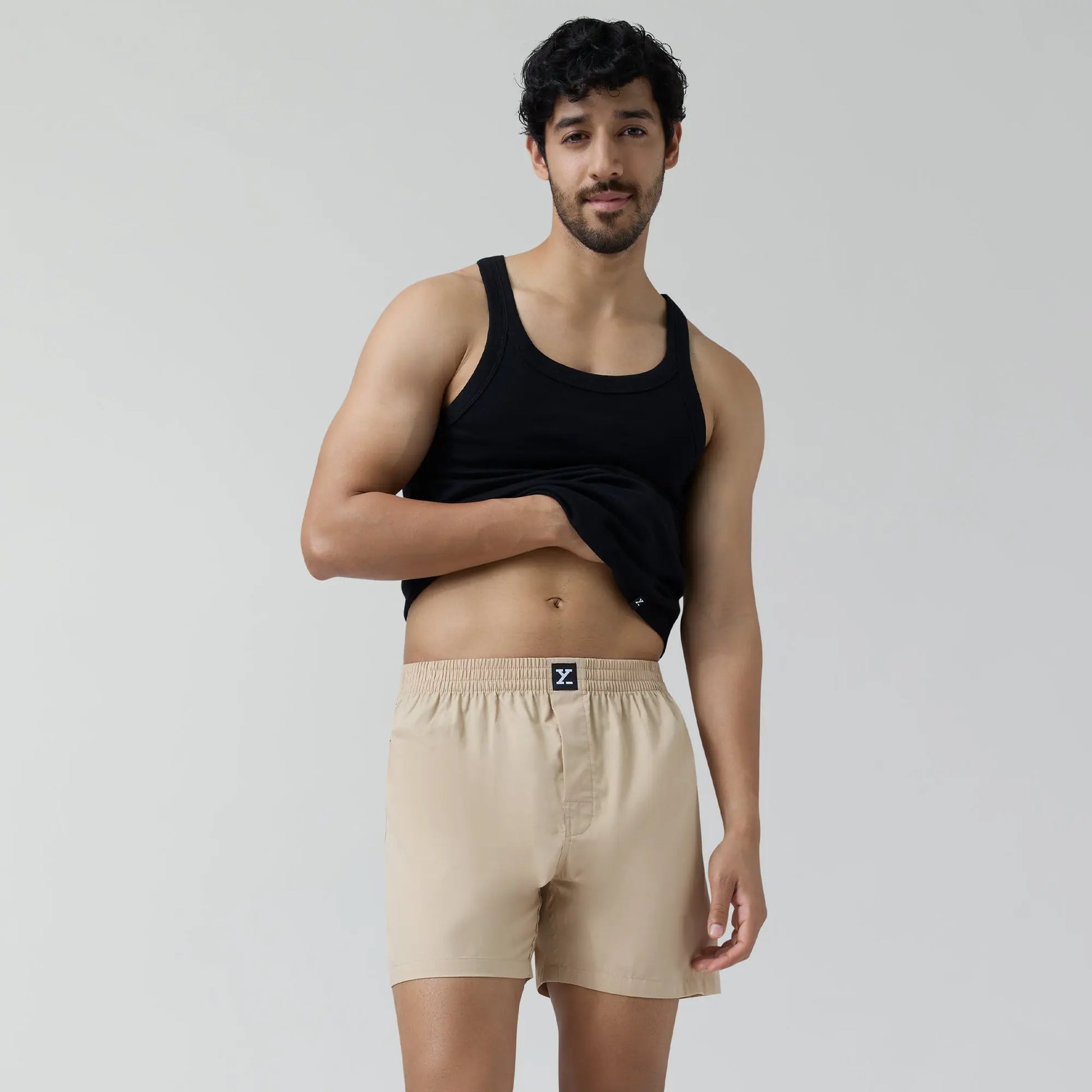 Pace Cotton Boxer Tan Brown - XYXX Crew
