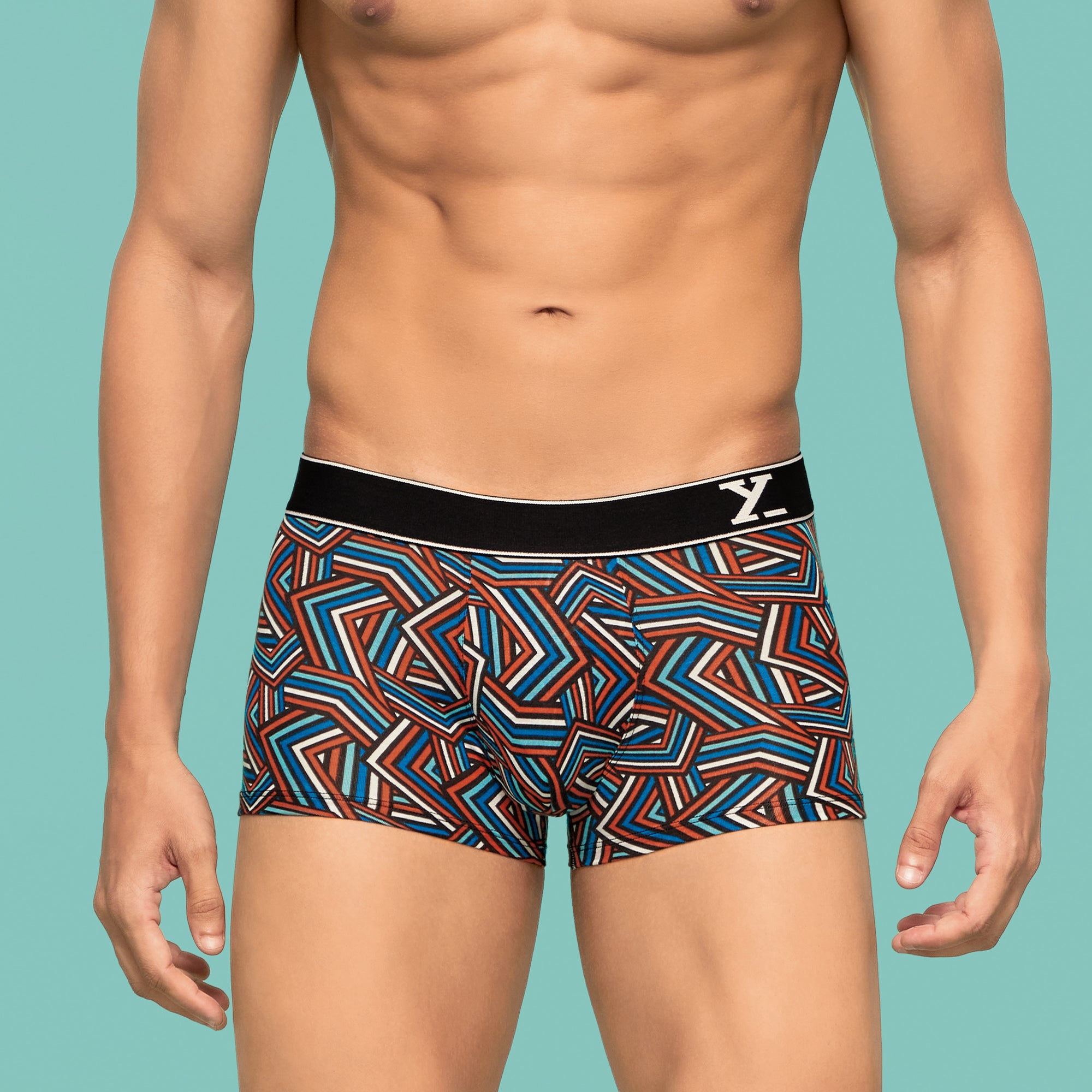 Parallax Cotton Trunks For Men Red Stripes - XYXX Apparels 