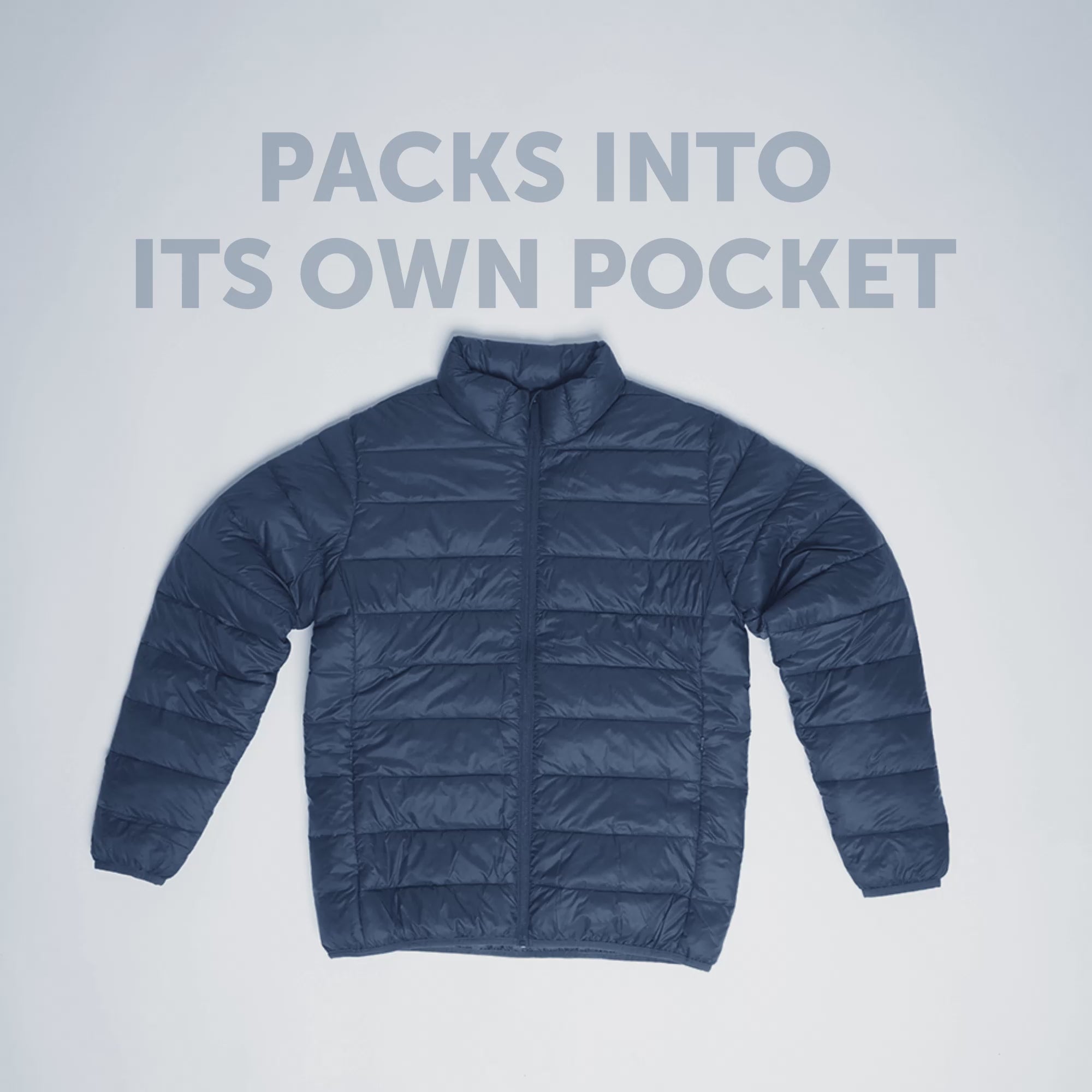 Ultra-Light Puffer Jacket - Navy Blue