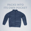 Ultra-Light Puffer Jacket - Navy Blue