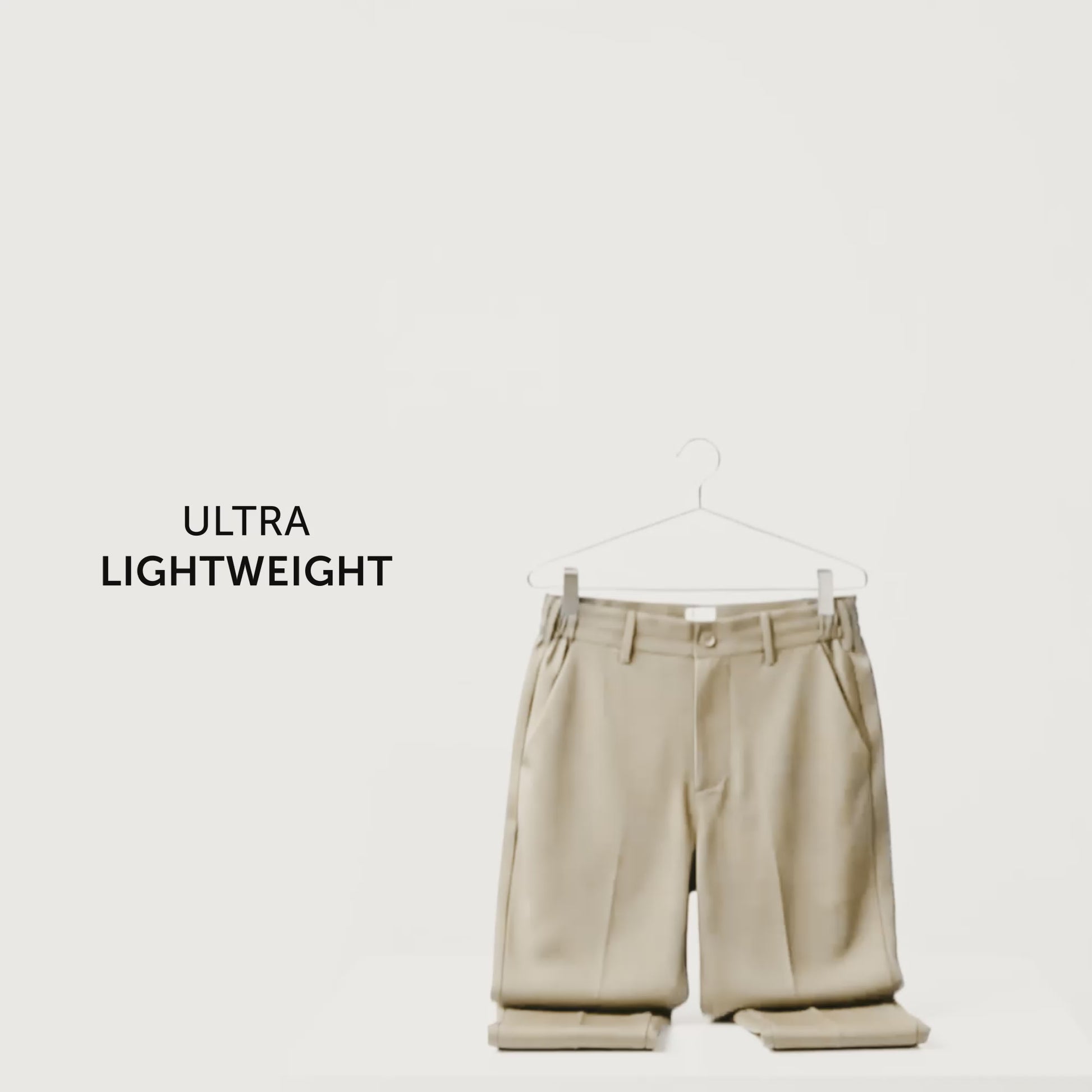 VELOCITY: Soft Stretch Pants - Straight Fit Tan Brown