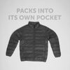 Ultra-Light Puffer Jacket - Charcoal Black