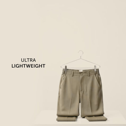 VELOCITY: Soft Stretch Pants - Straight Fit Sand Brown