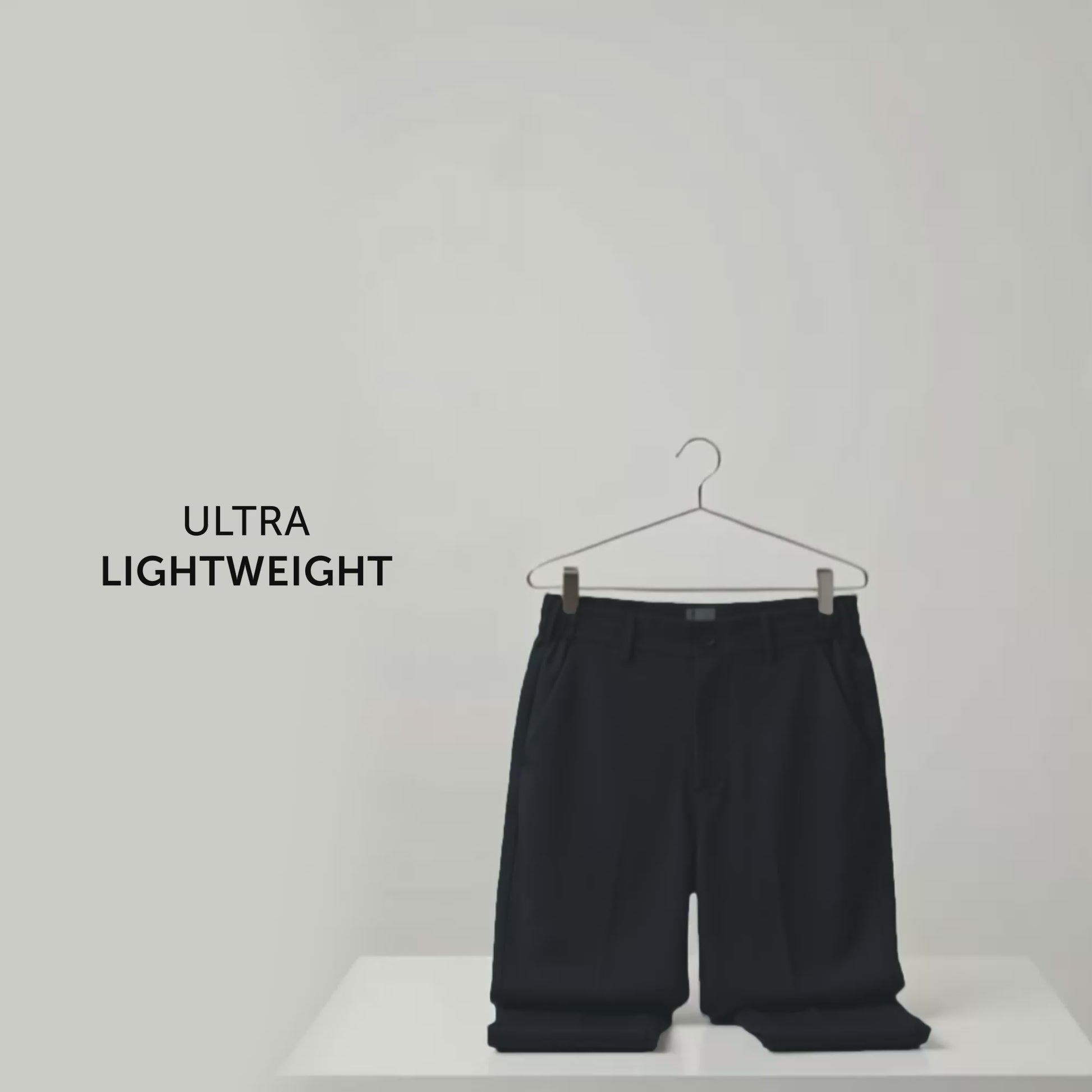 VELOCITY: Soft Stretch Pants - Straight Fit Pitch Black