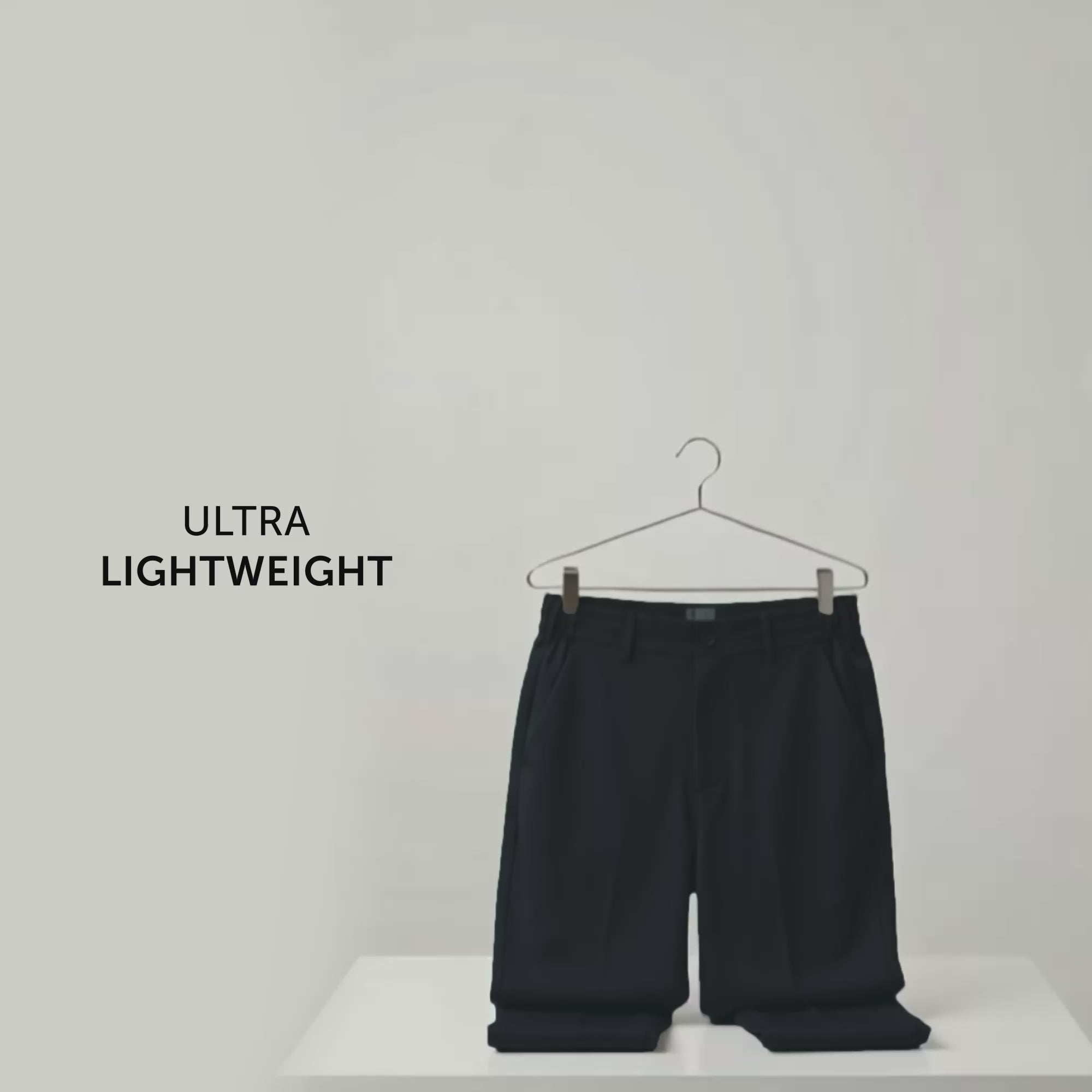 VELOCITY: Soft Stretch Pants - Straight Fit Pitch Black