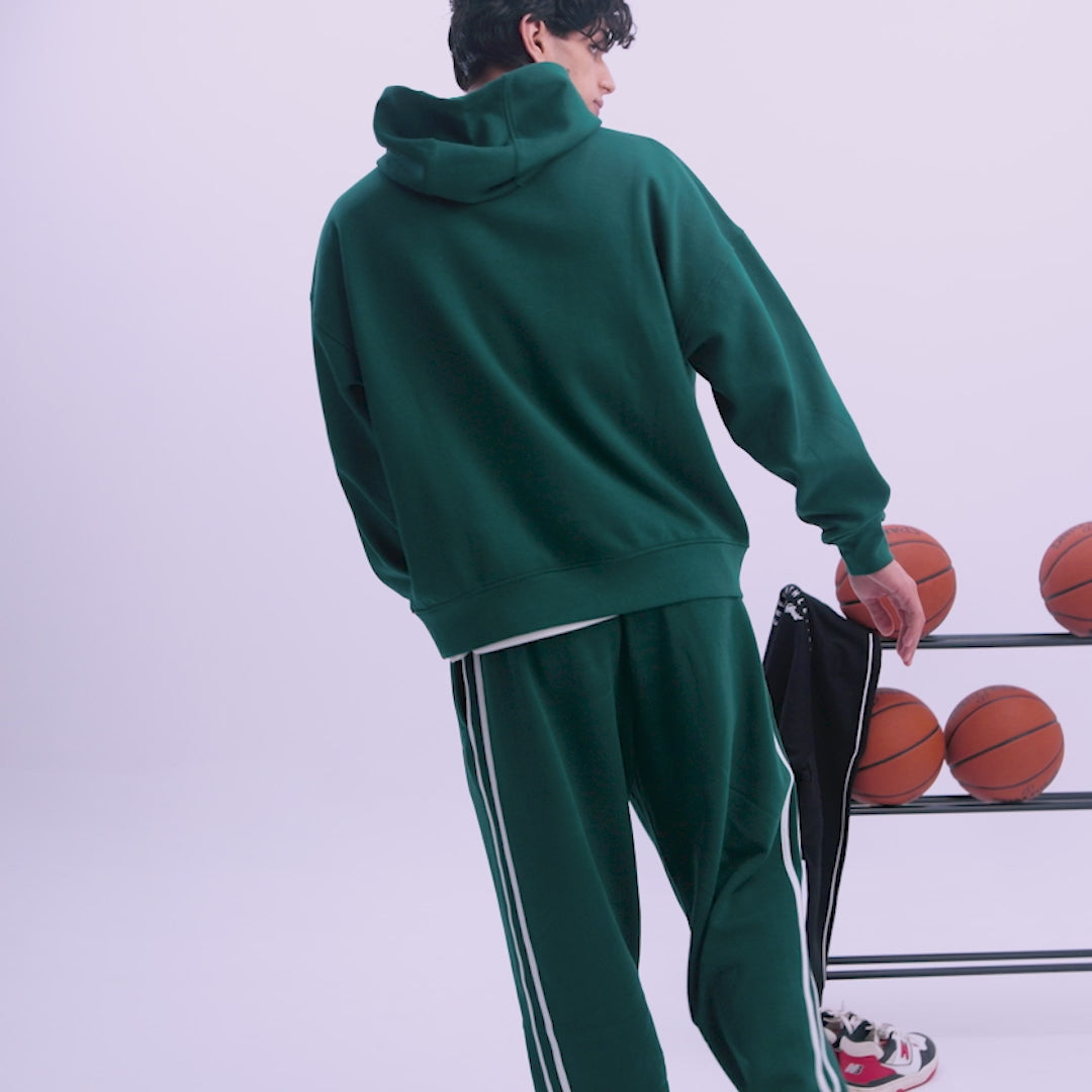 Crew Oversized Hoodie  - Ivy Green
