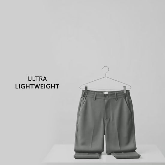 VELOCITY: Soft Stretch Pants - Straight Fit Ash Grey
