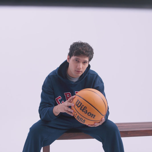 Crew Oversized Hoodie  - Blue Nights