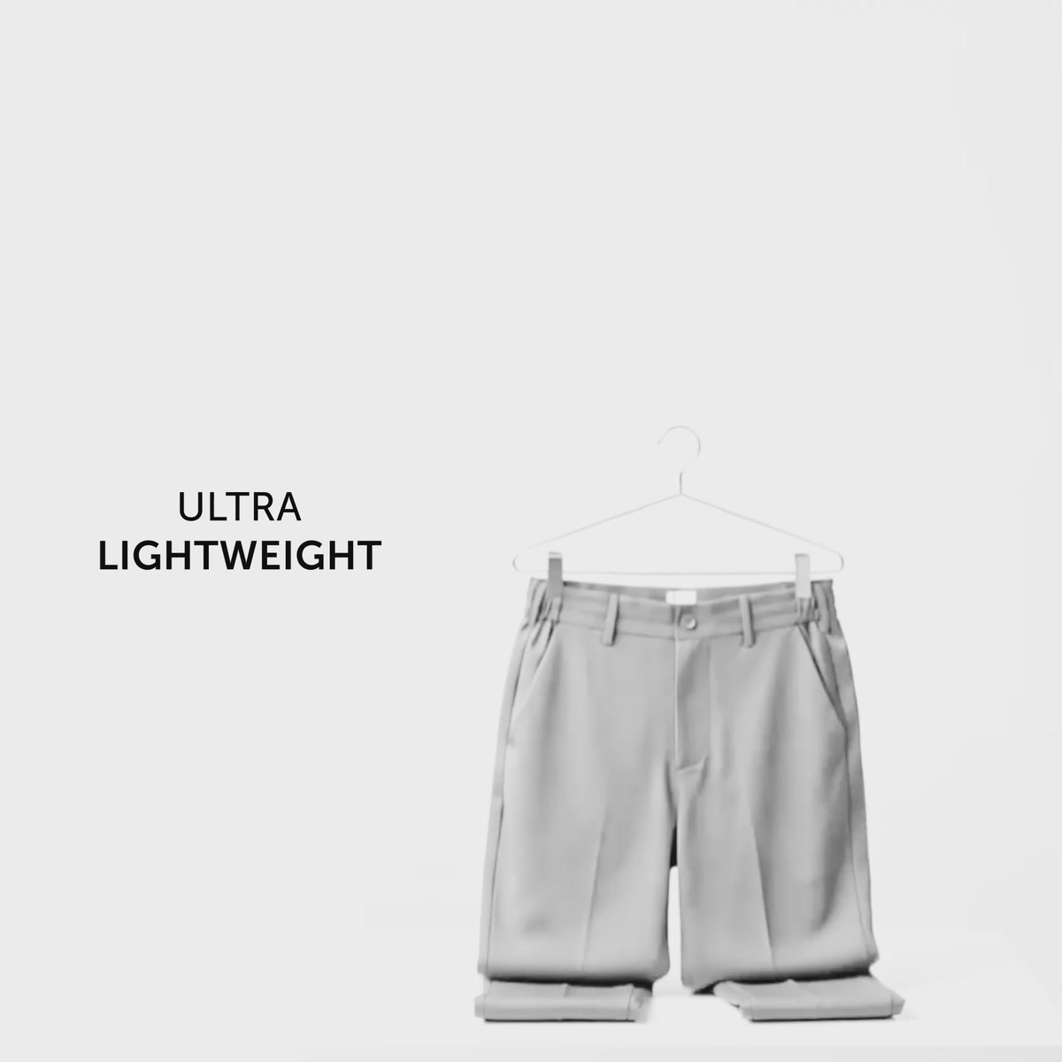VELOCITY: Soft Stretch Pants - Straight Fit Chrome White