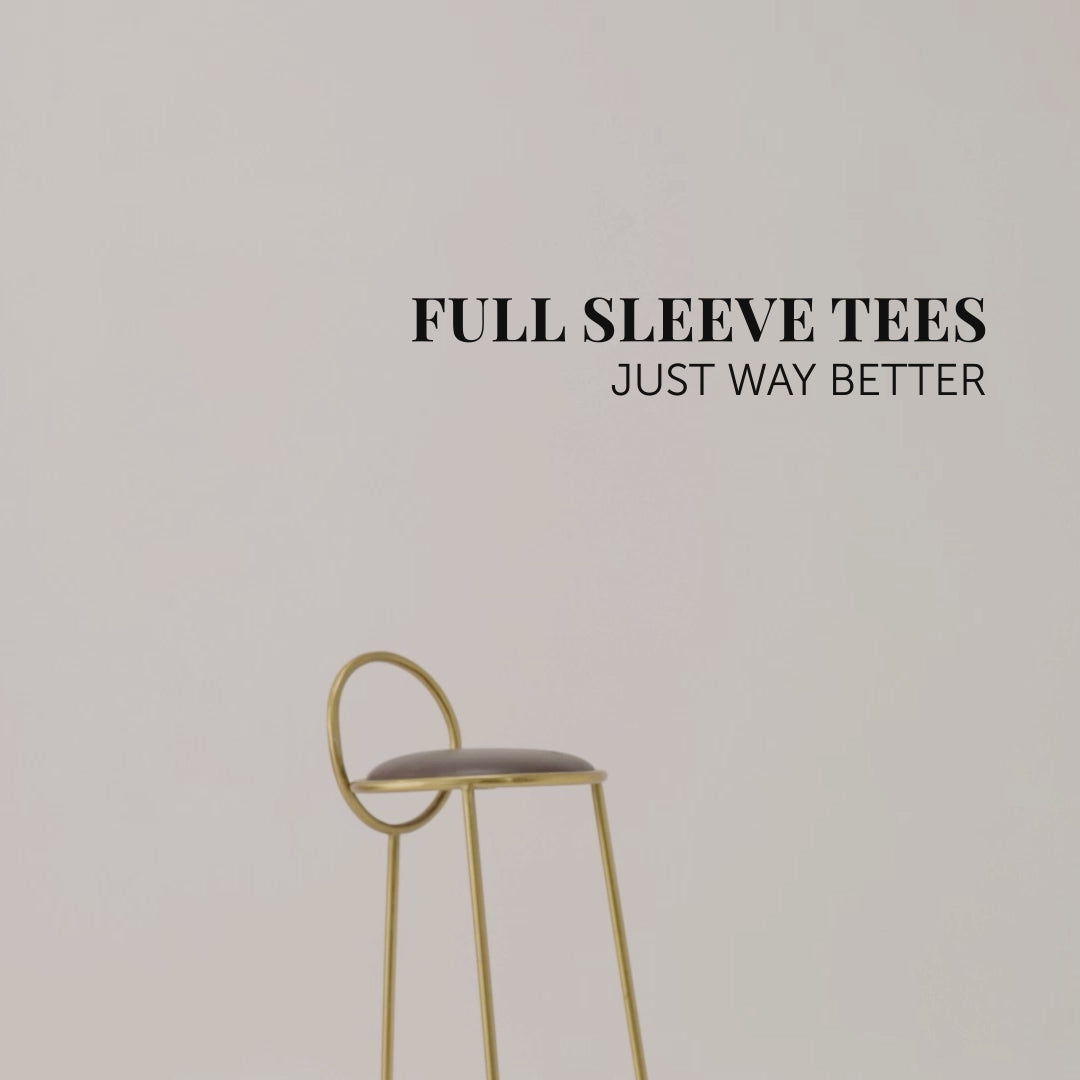 Full Sleeve Crew Neck T-Shirt - Charcoal Grey Melange