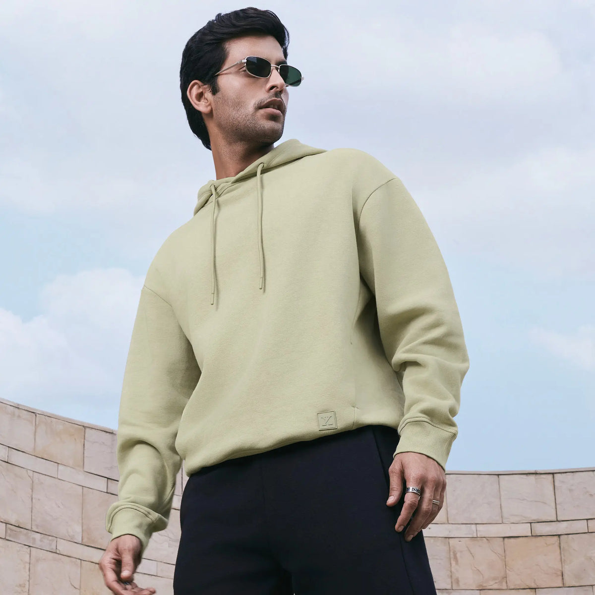 Pulse French Terry Cotton Blend Hoodies Cascade Grey - XYXX Crew