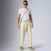 Pulse French Terry Cotton Blend Sweatpants Almond White